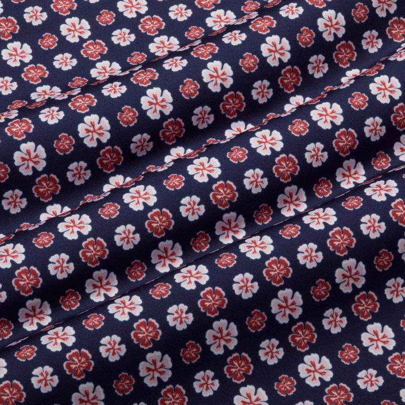 Navy Red Floral Polo - Mizzen+Main