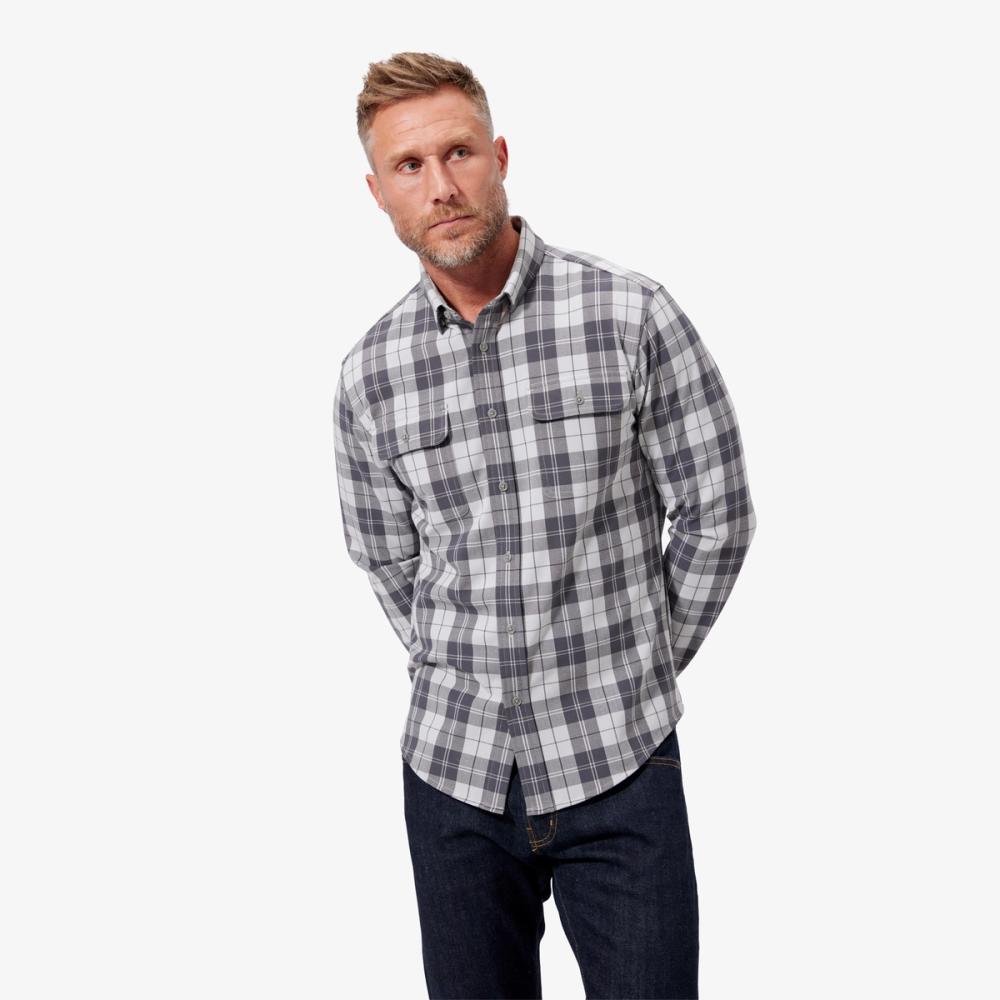 Maine Stretch Flannel Shirt - Midnight Plaid