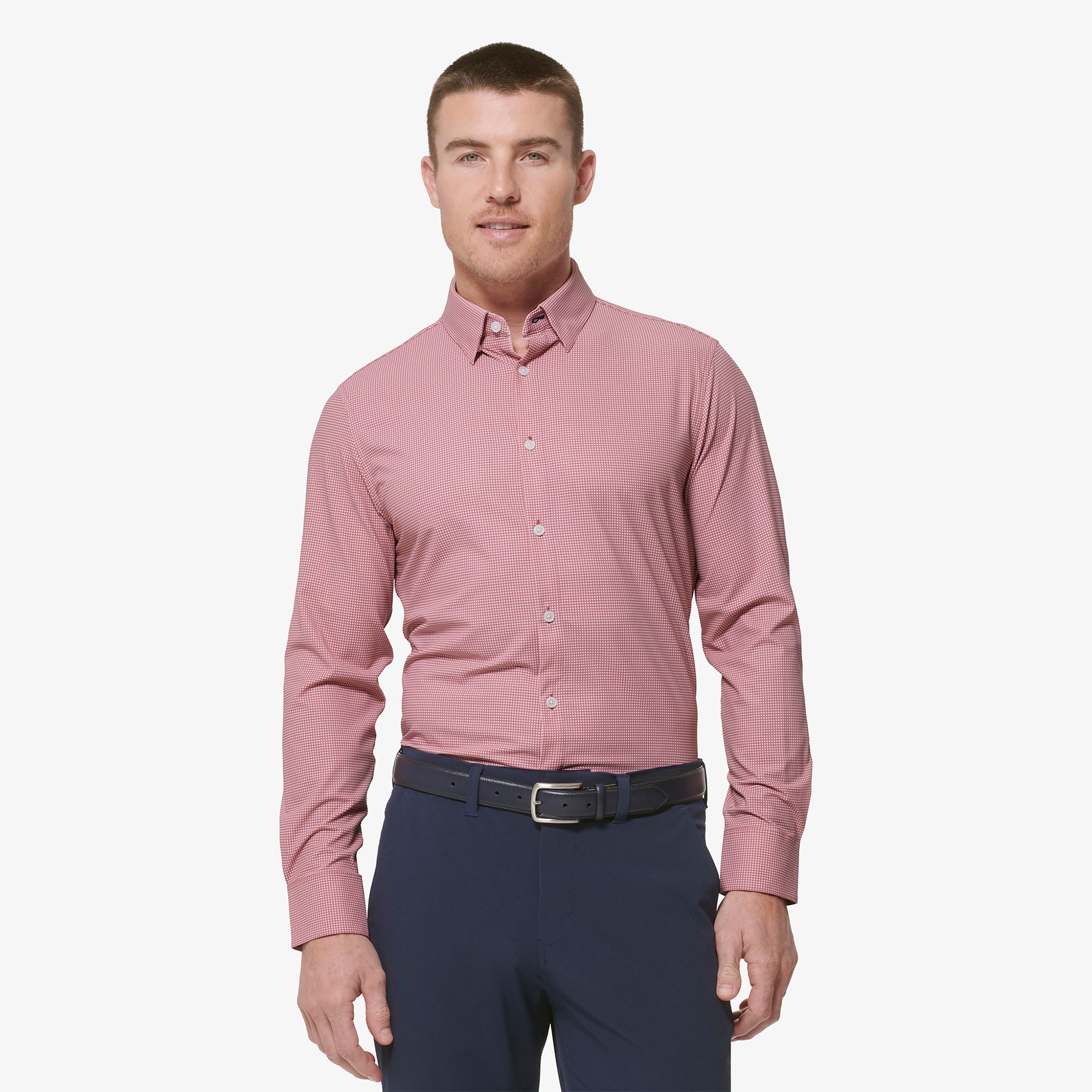 Monaco Dress Shirt - Nostalgia Rose Geo Print - Mizzen+Main