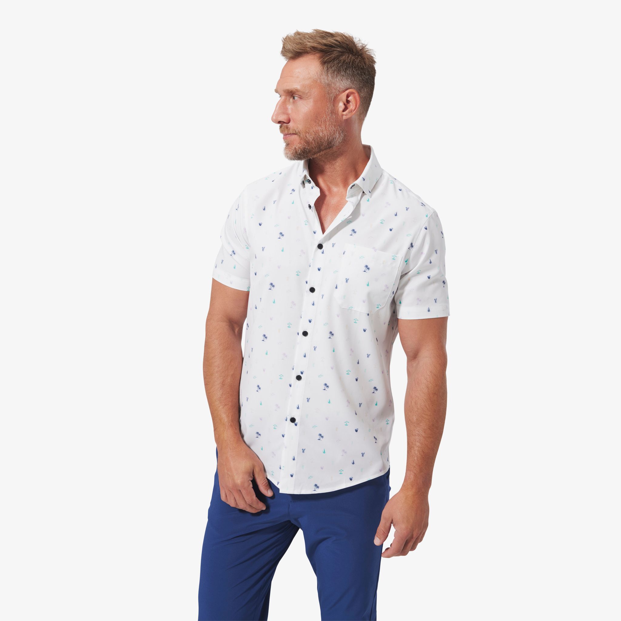 Leeward Short Sleeve - Island Oasis Print