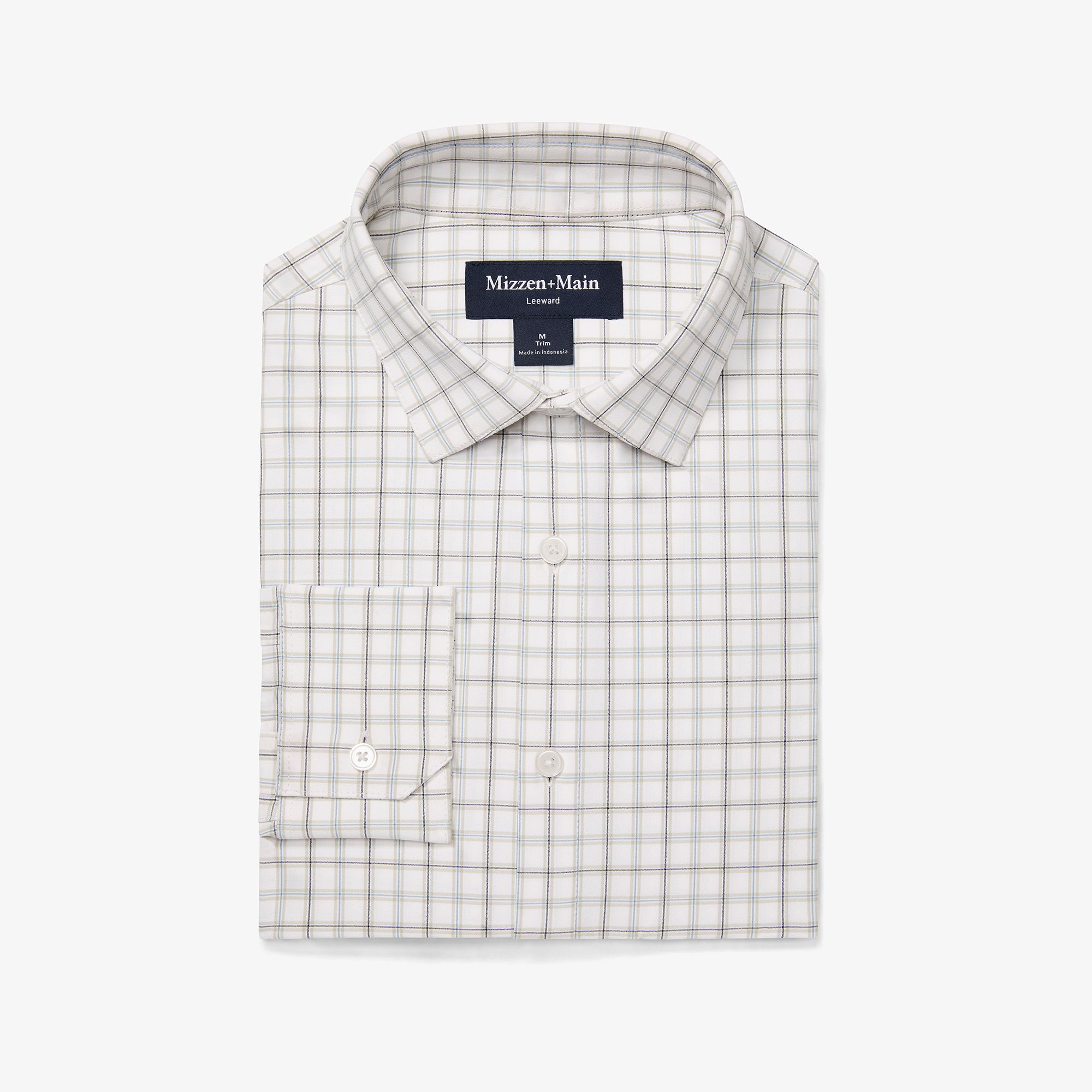 Mizzen Main Leeward Collection store Striped Stretch Button Down LS Shirt