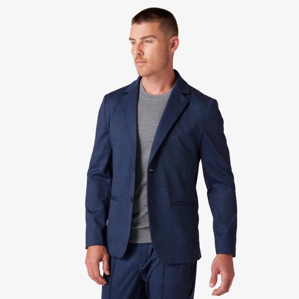 Men's Navy Blue Blazer  Slim-Fit - Mizzen+Main