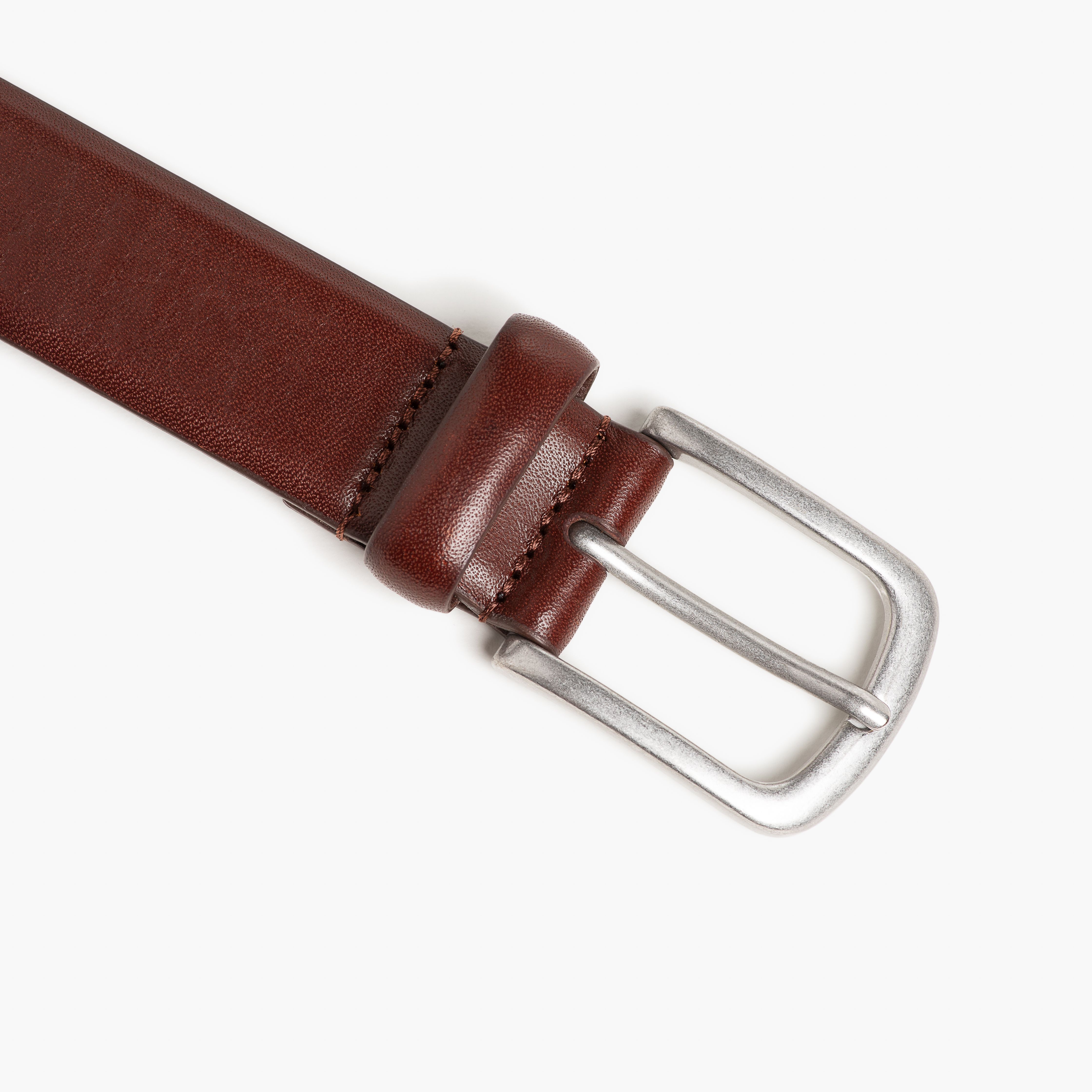 Leather Belt - Brown Solid - Mizzen+Main