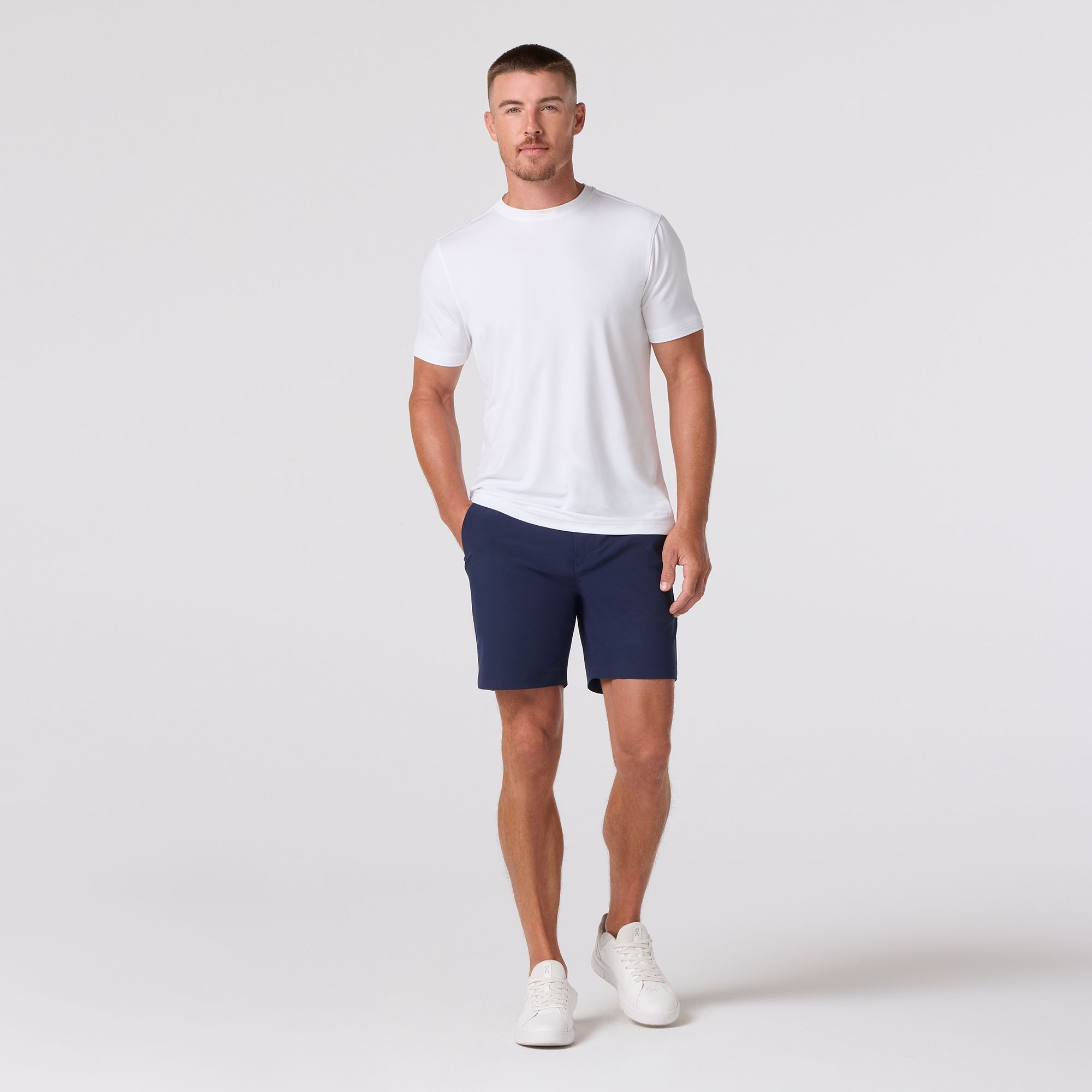 Sky Woodblock Halyard Polo - Mizzen+Main