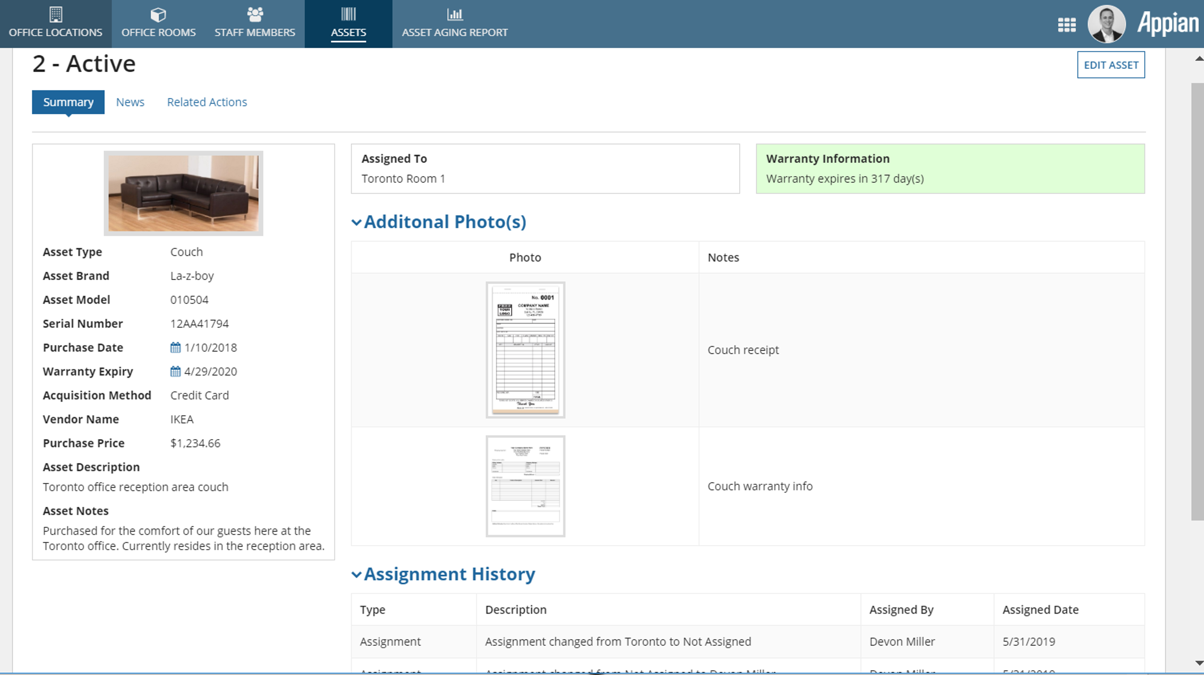 Physical Asset Manager screenshot 1