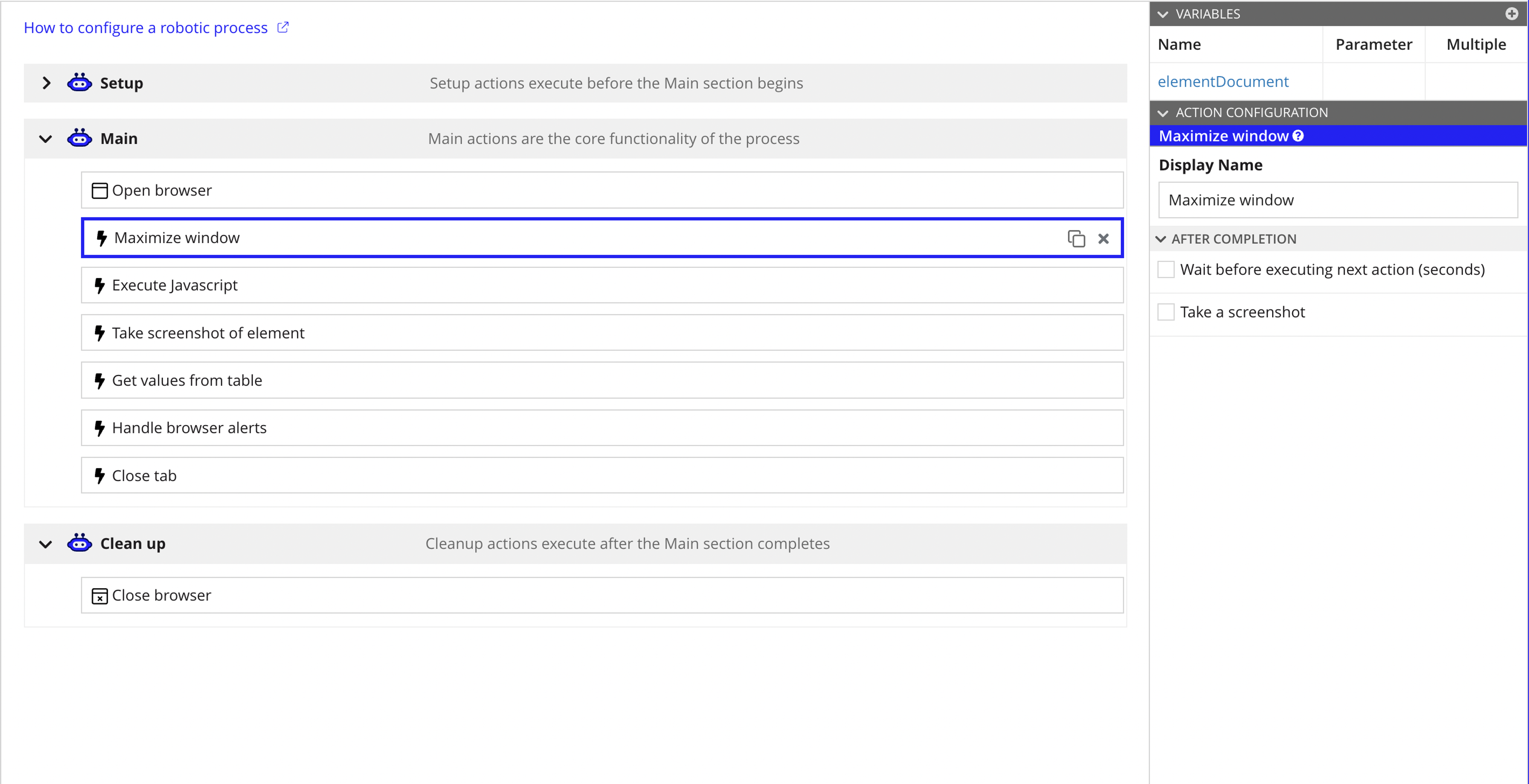 Additional RPA Browser Actions screenshot 3