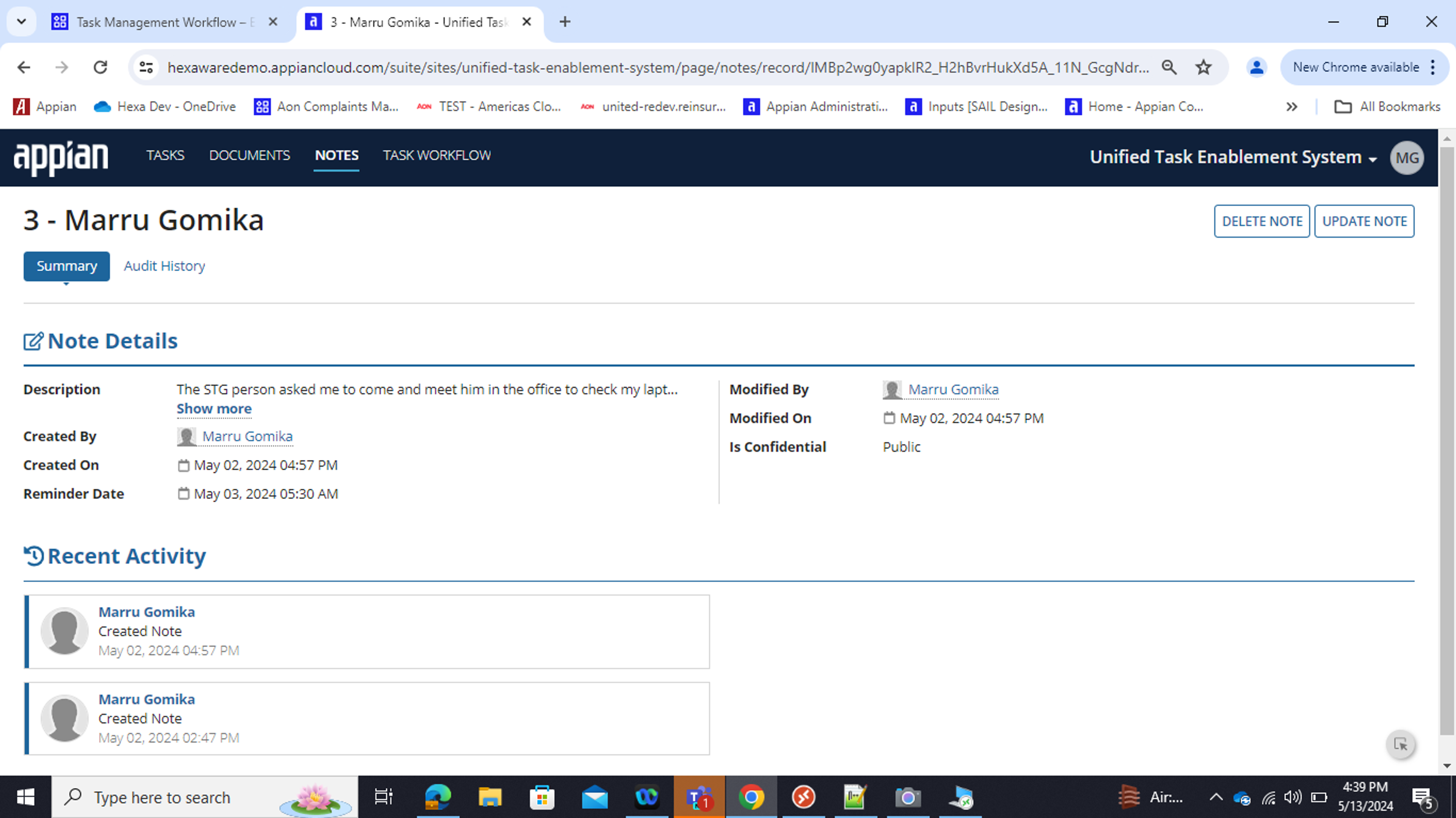 Unified Task Enablement System screenshot 9