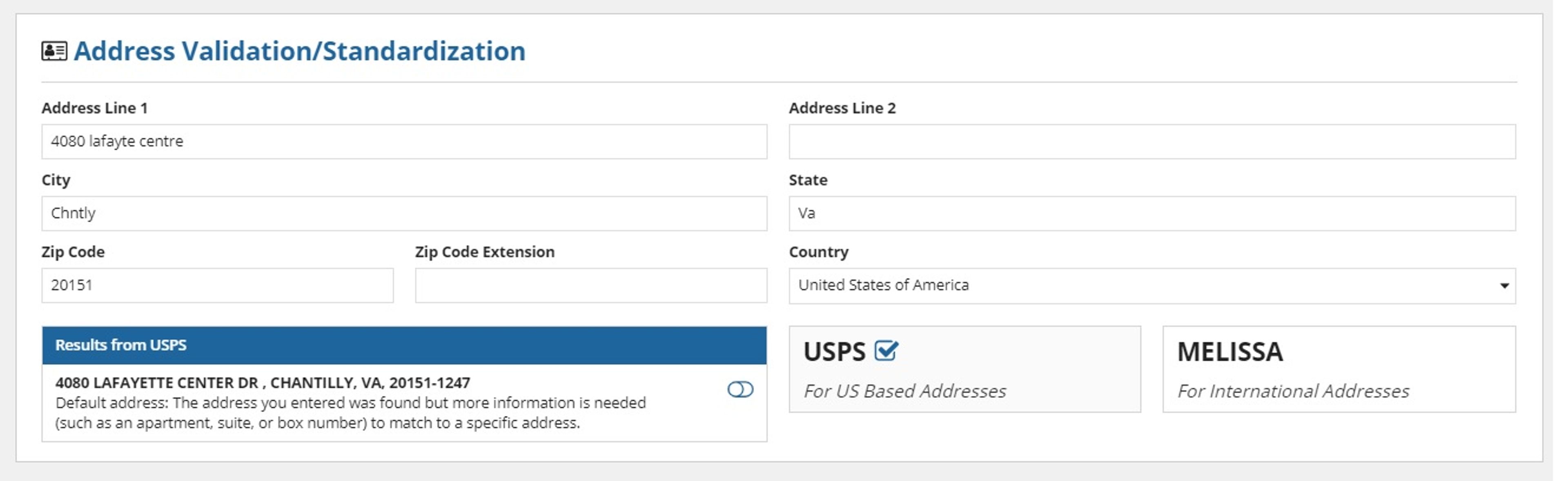 Address Validation and Standardization Utility screenshot 7