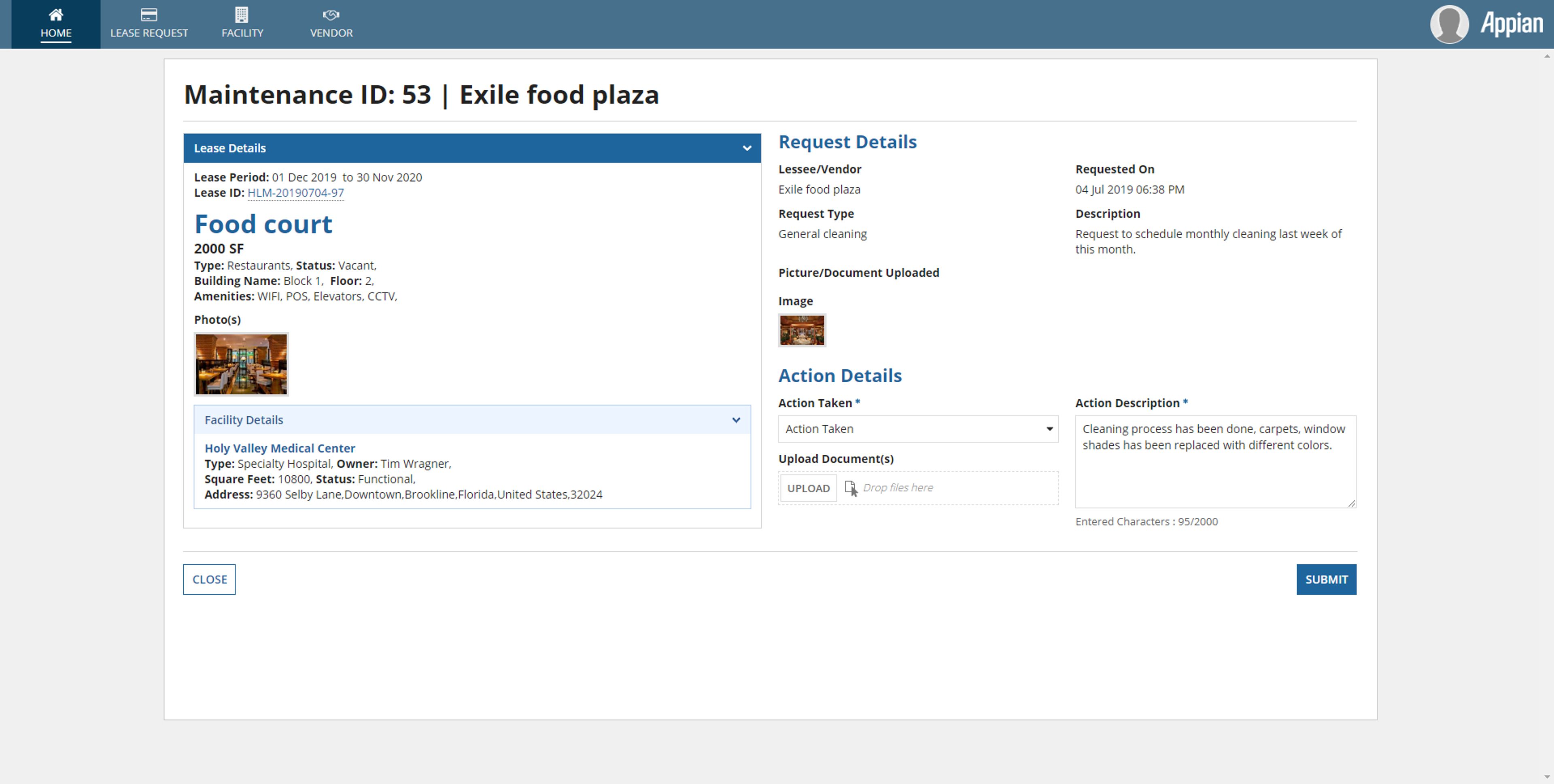 Hospital Lease Management screenshot 1