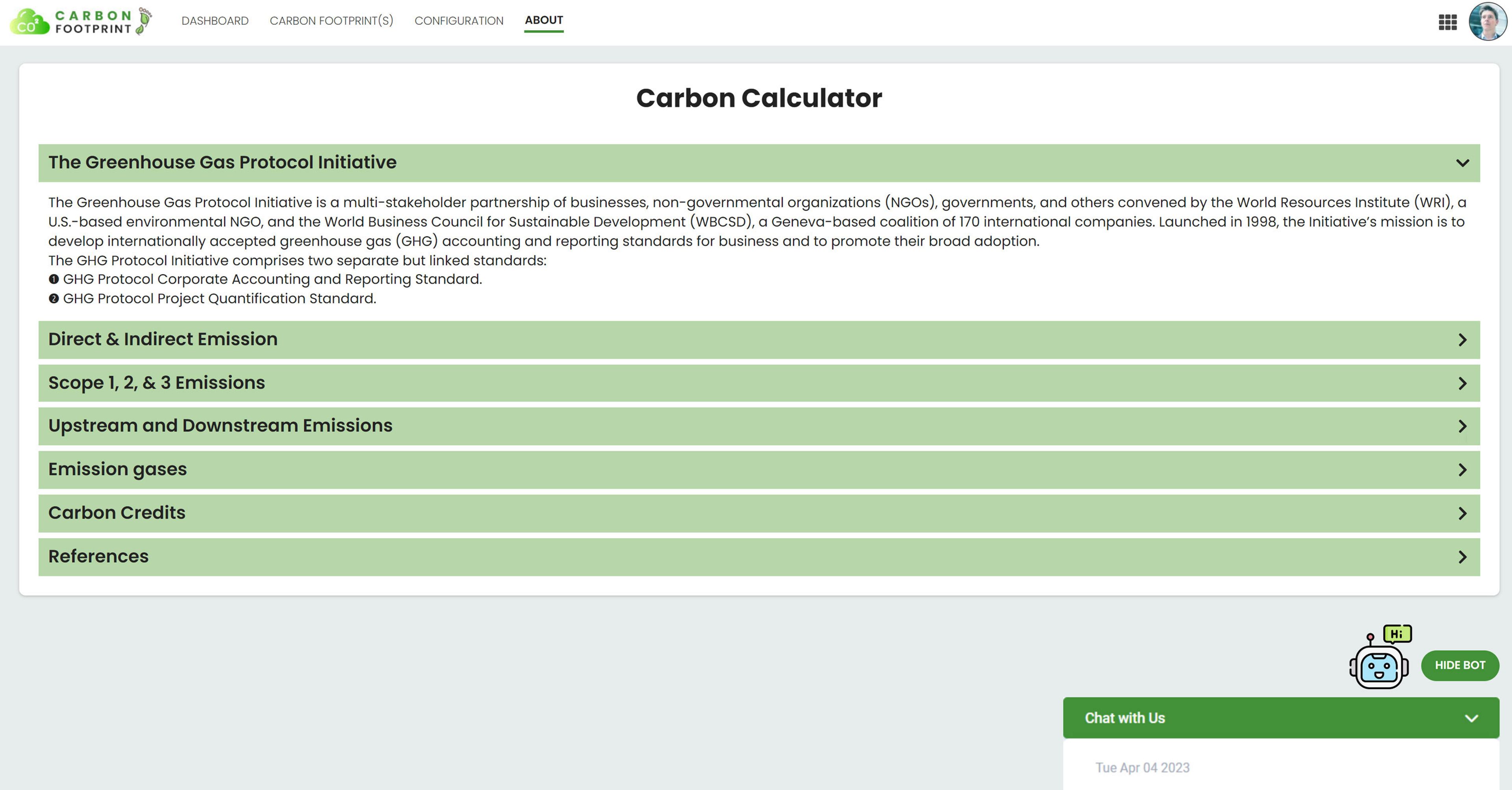 ESG Carbon Footprint screenshot 3