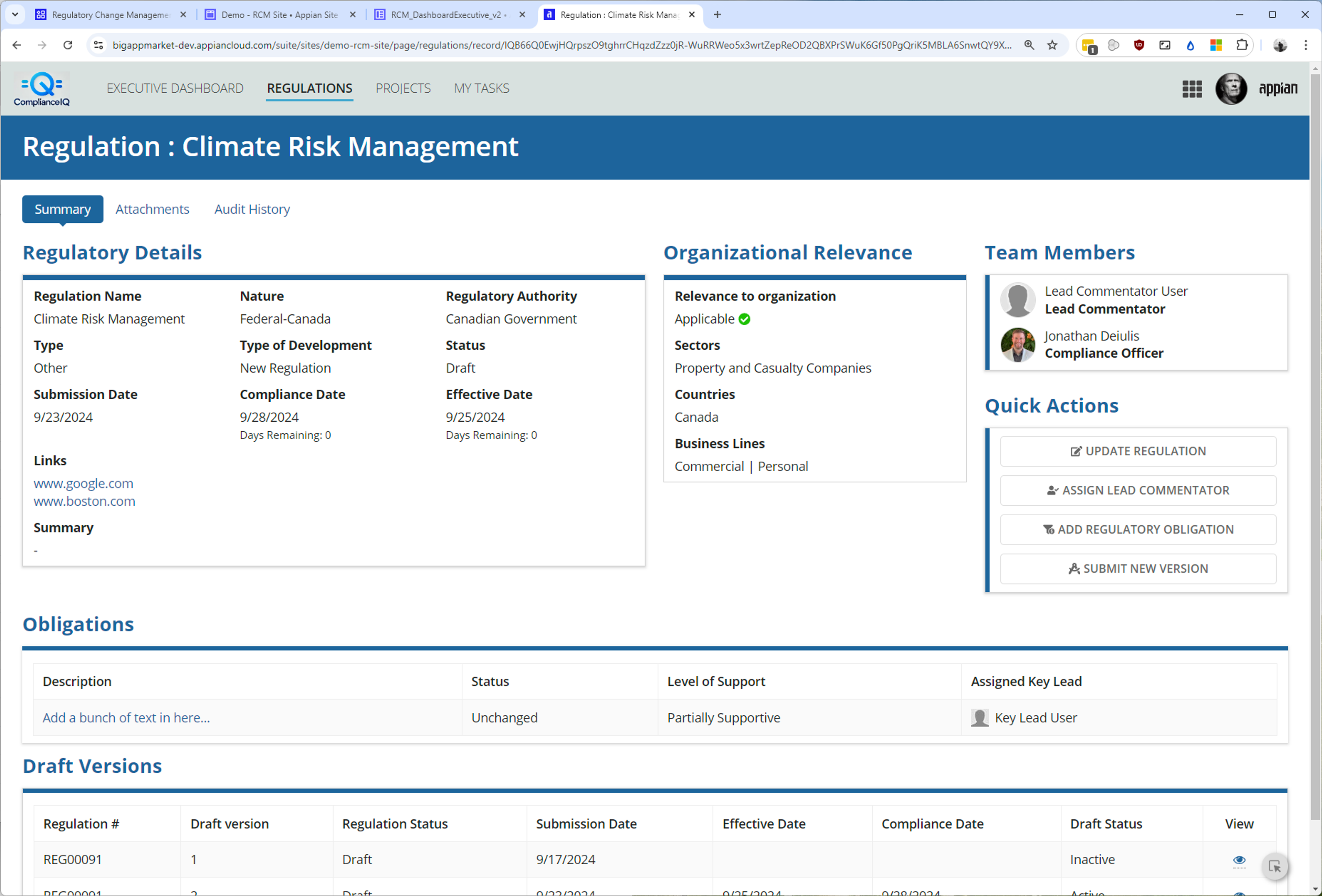 intelligent Regulatory Change Manager screenshot 2