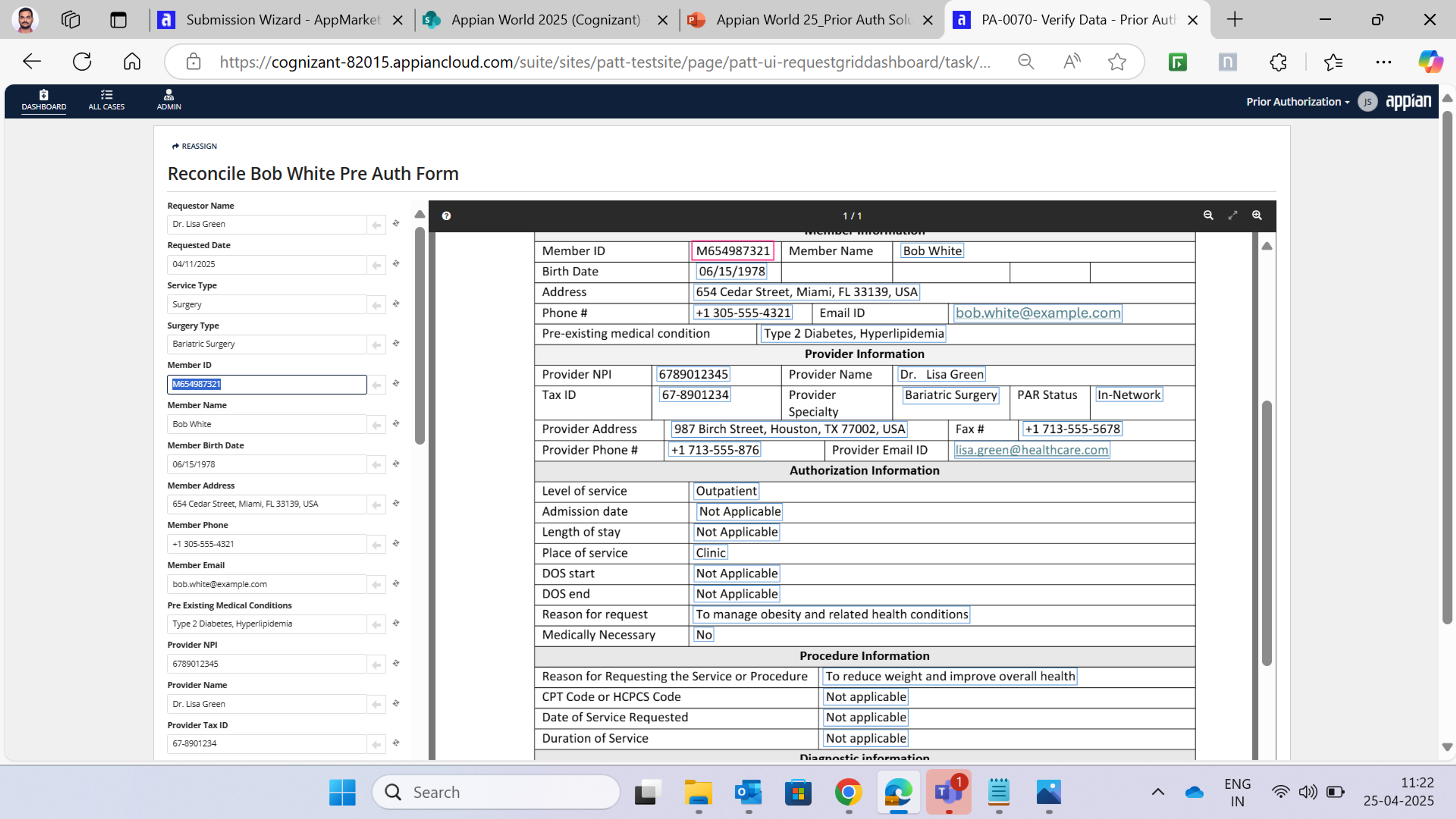 Prior Authorization screenshot 2