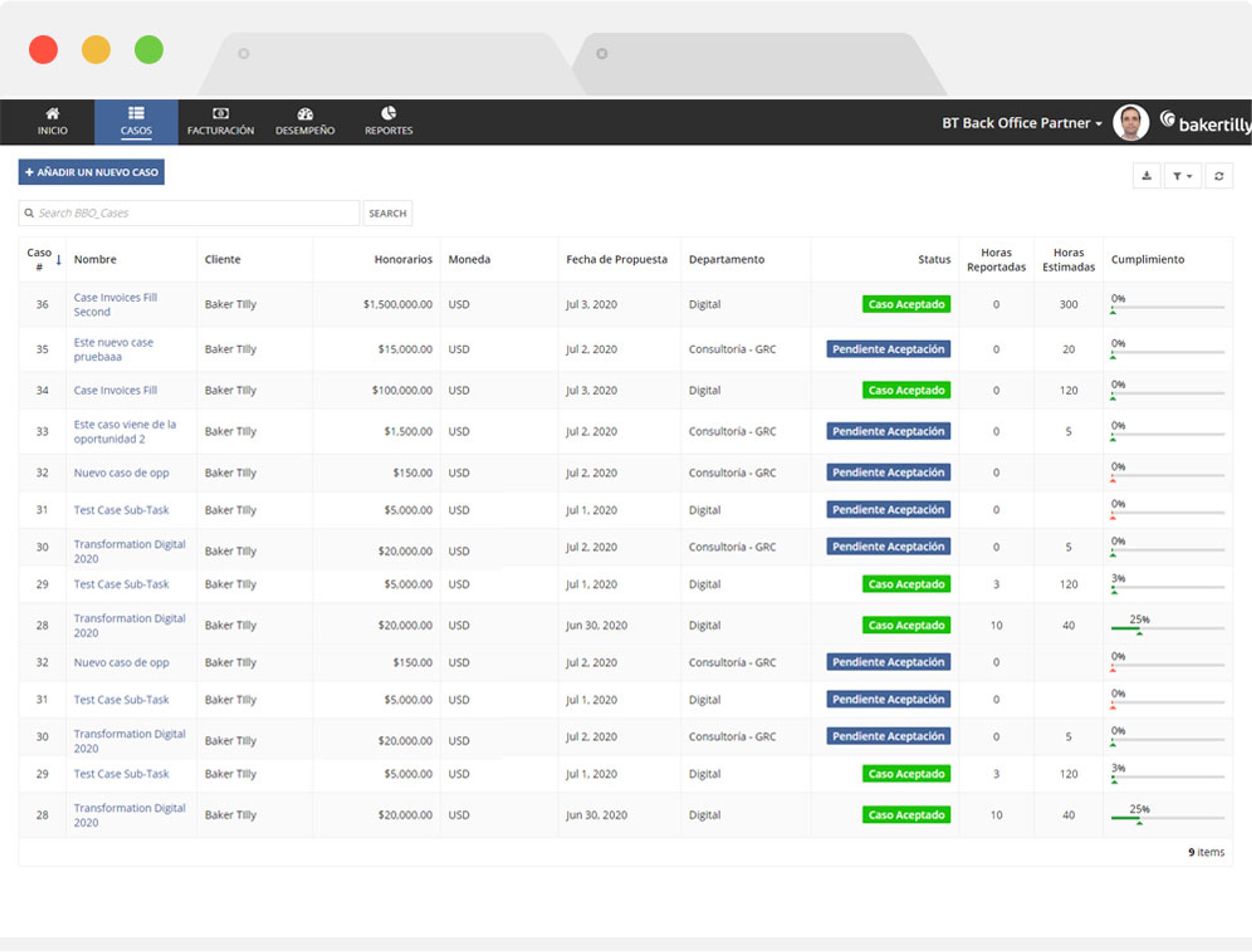 Baker Tilly Back Office Application screenshot 2