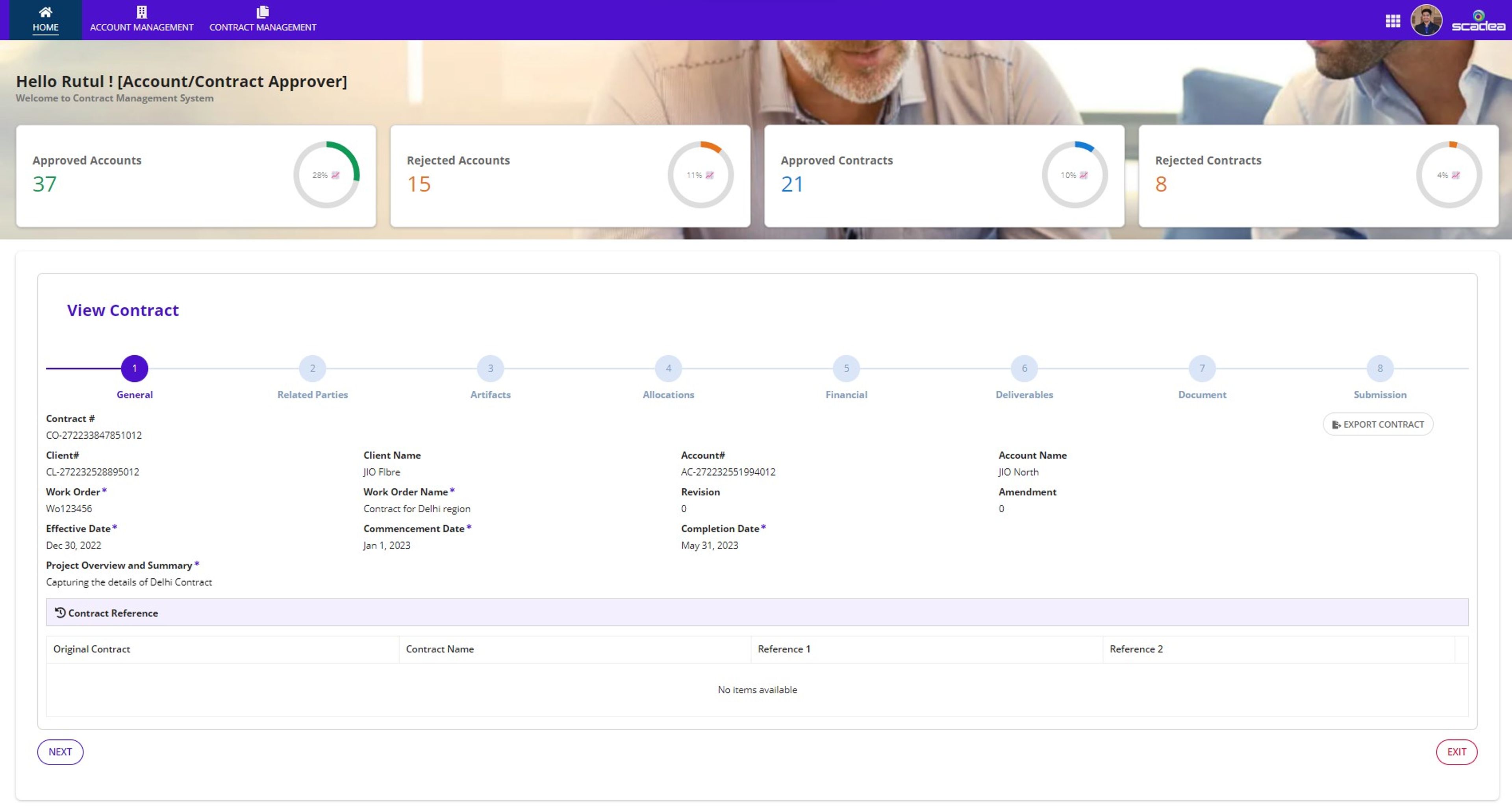 ContraX - Contract Management System screenshot 1
