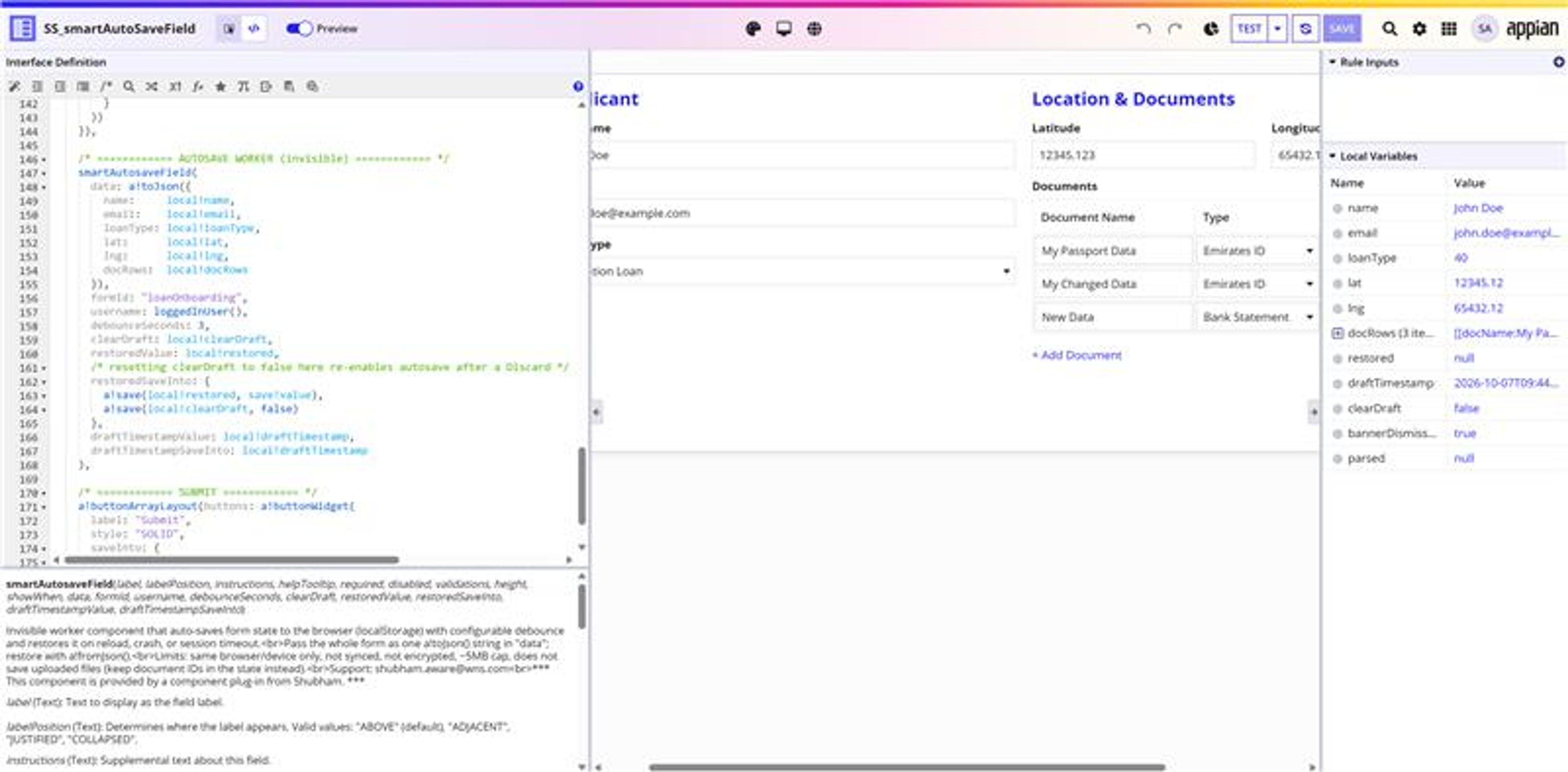 Smart Autosave Field screenshot 1