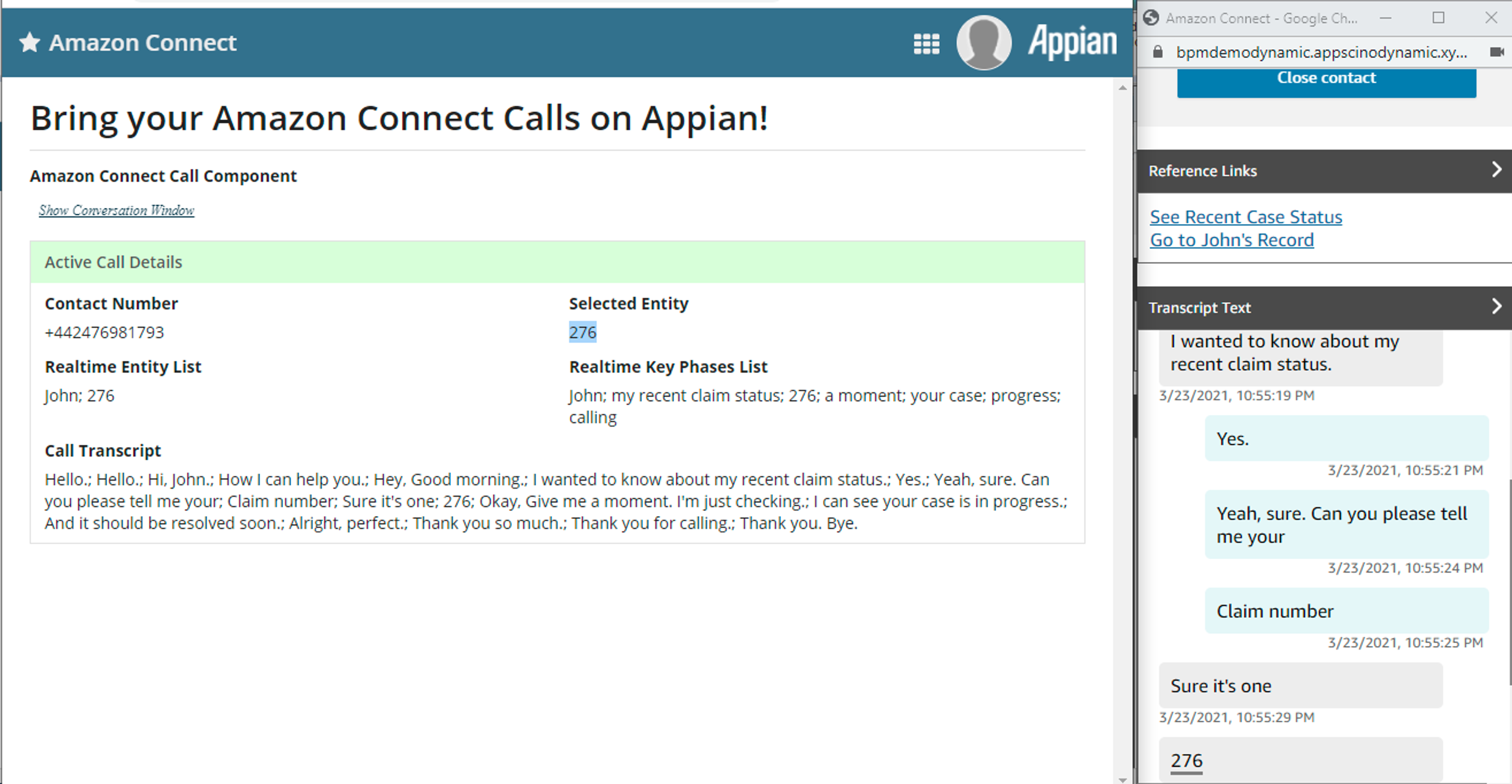 Amazon Connect Component screenshot 3