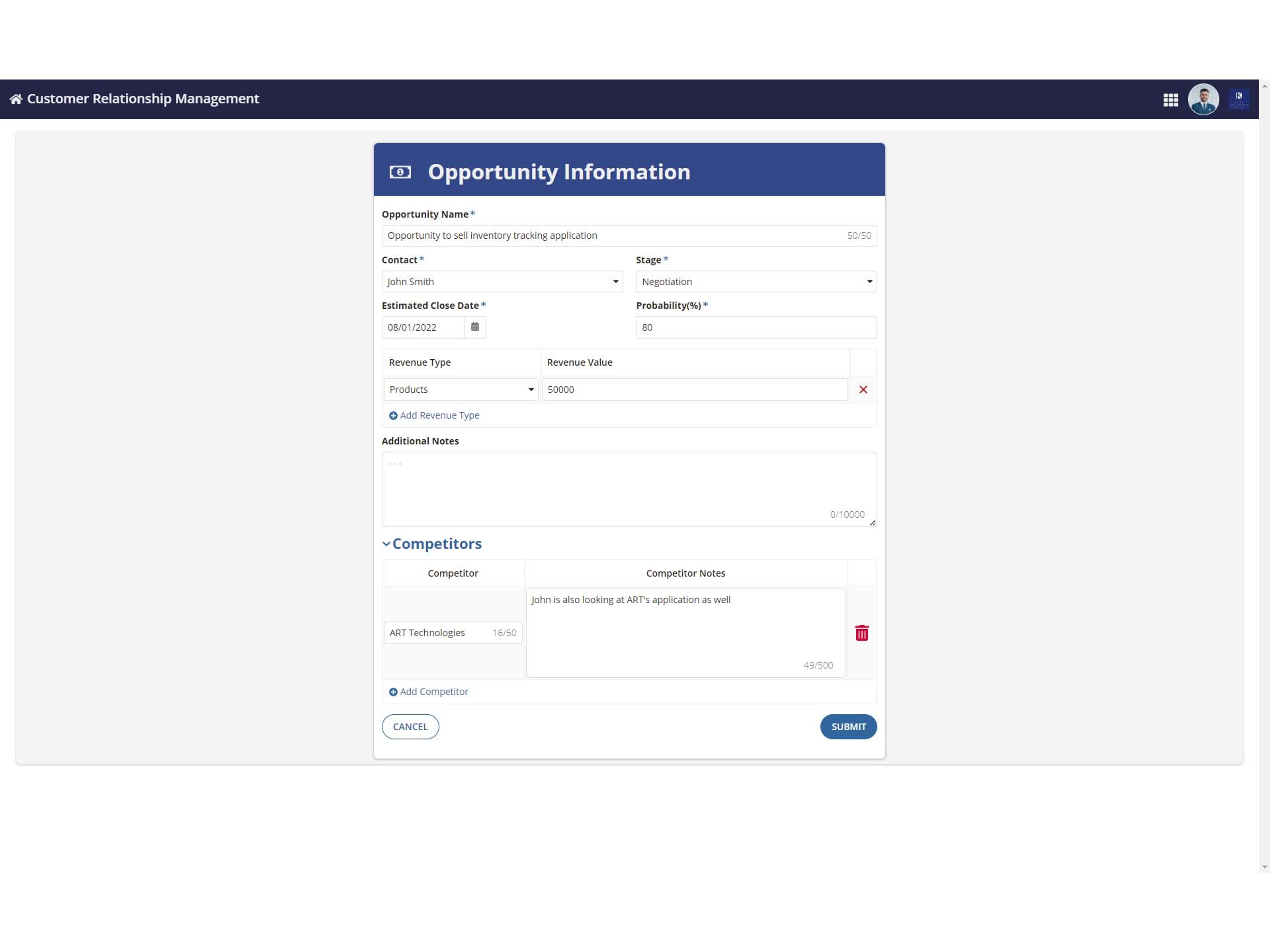 Kilby Solutions' Customer Relationship Manager Application screenshot 6
