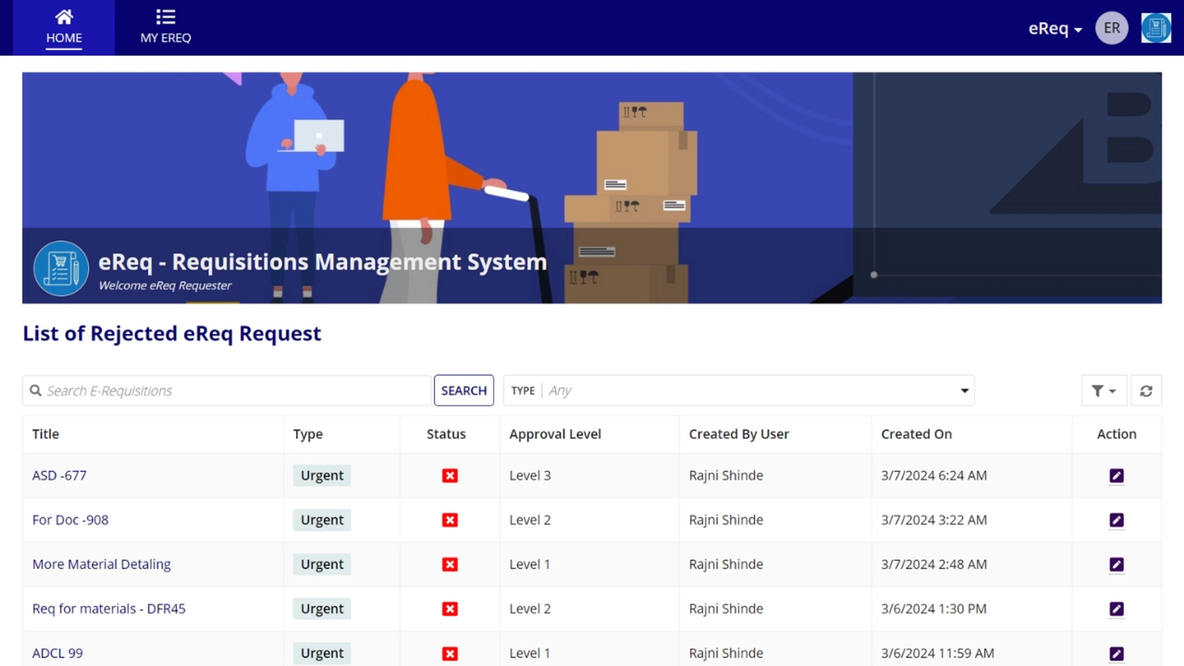 eReq - Requisition Management System screenshot 9