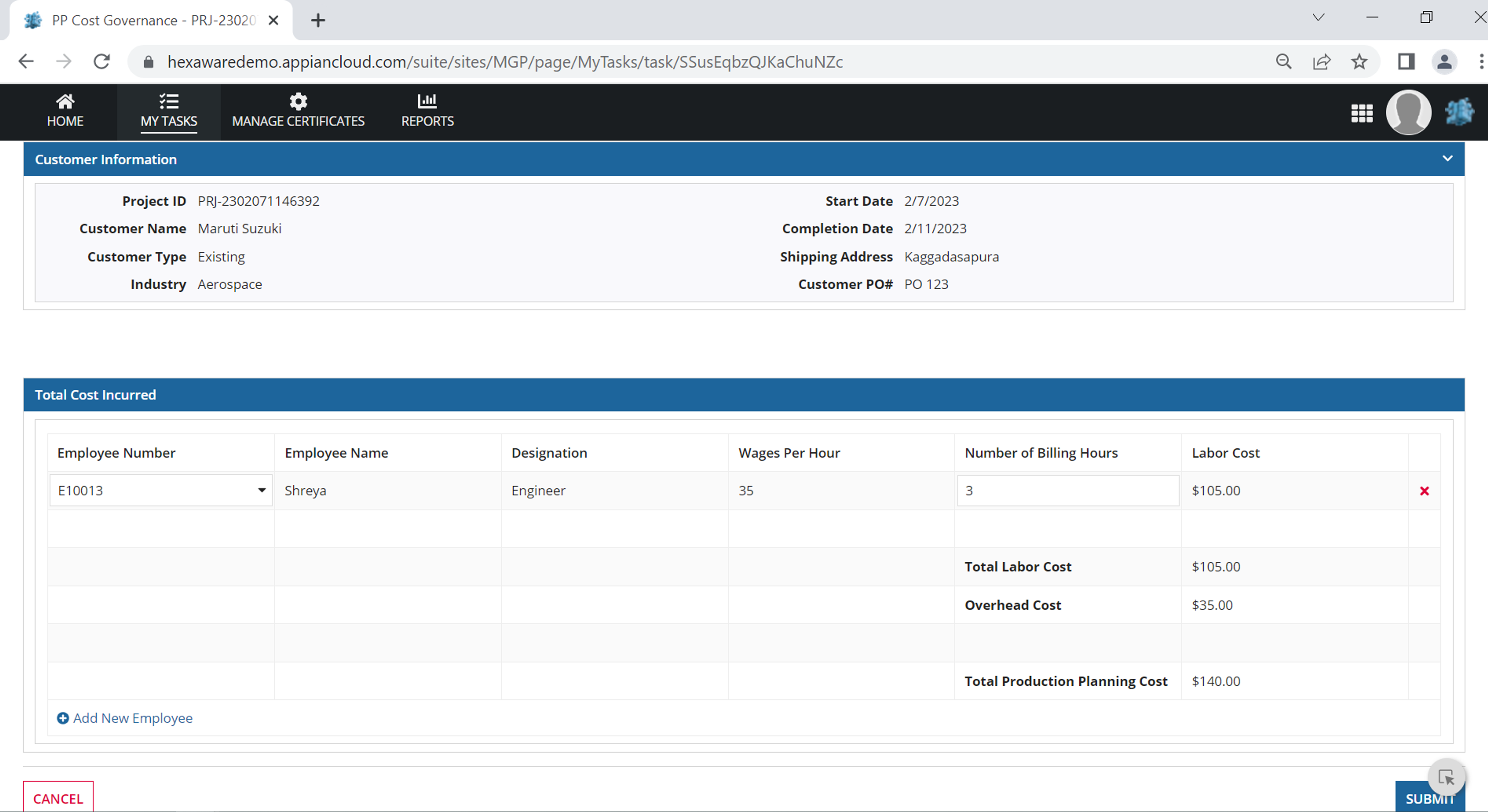 Manufacturing Governance Platform (MGP) screenshot 14