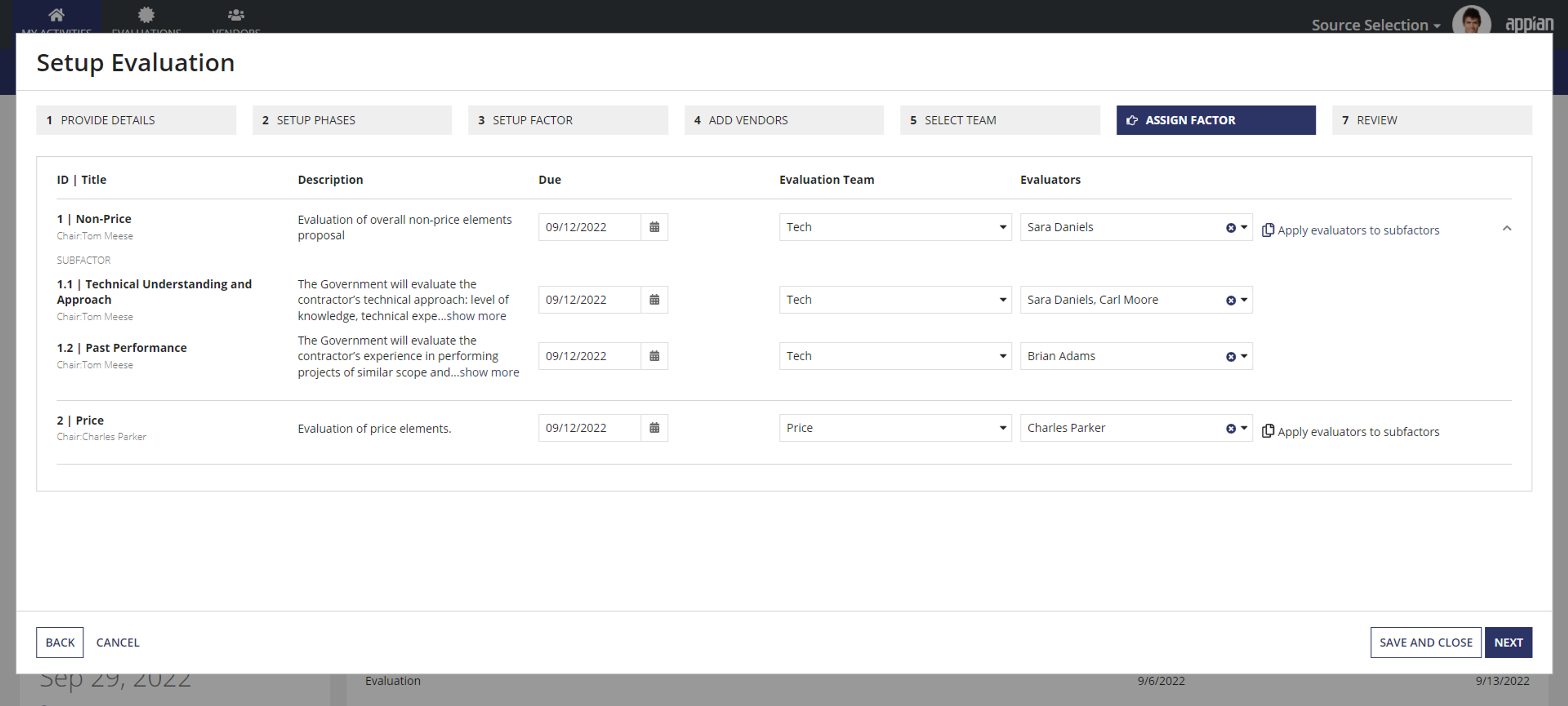Source Selection screenshot 1