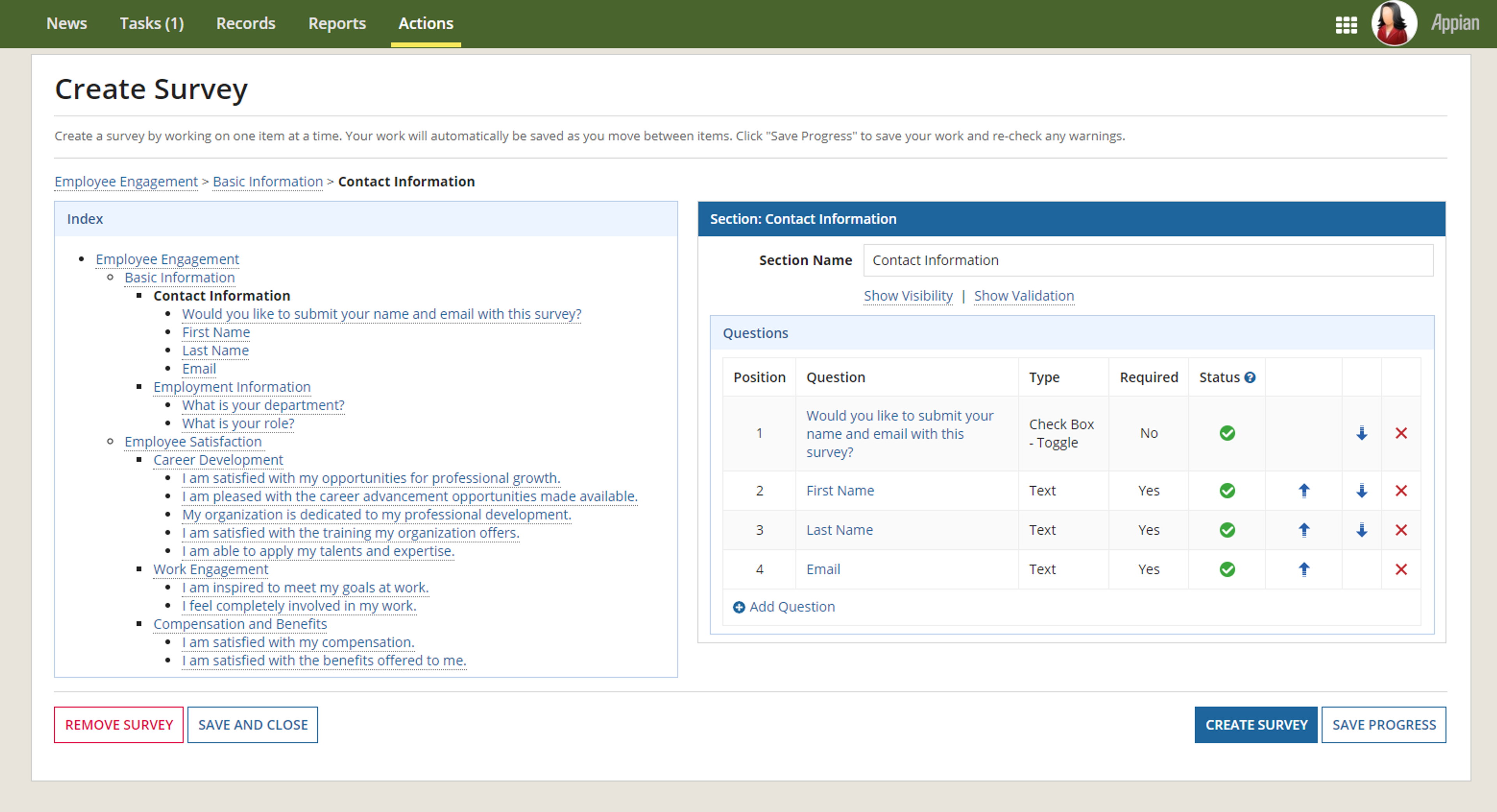 Dynamic Question Survey (DQS) screenshot 2