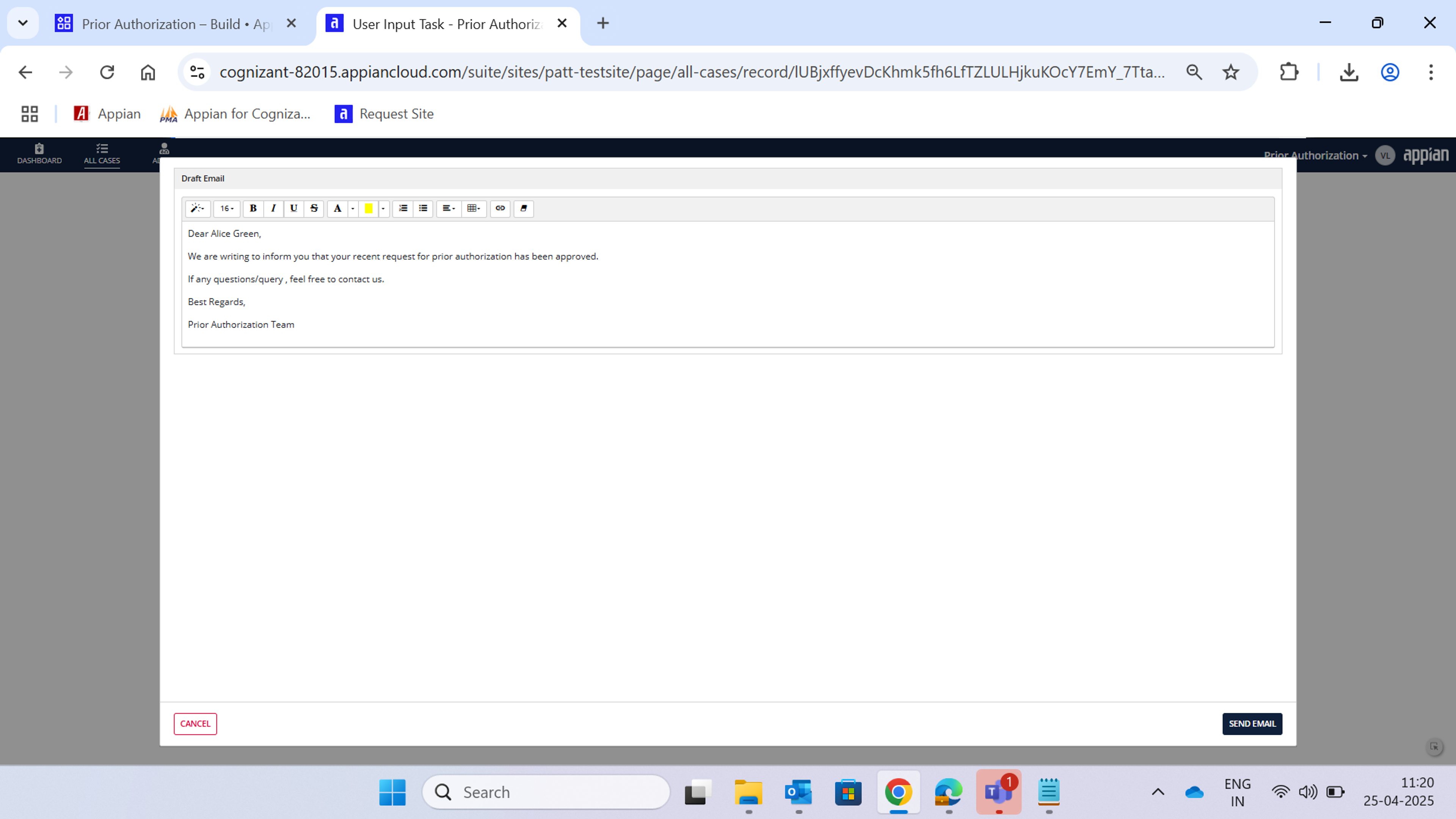 Prior Authorization screenshot 7