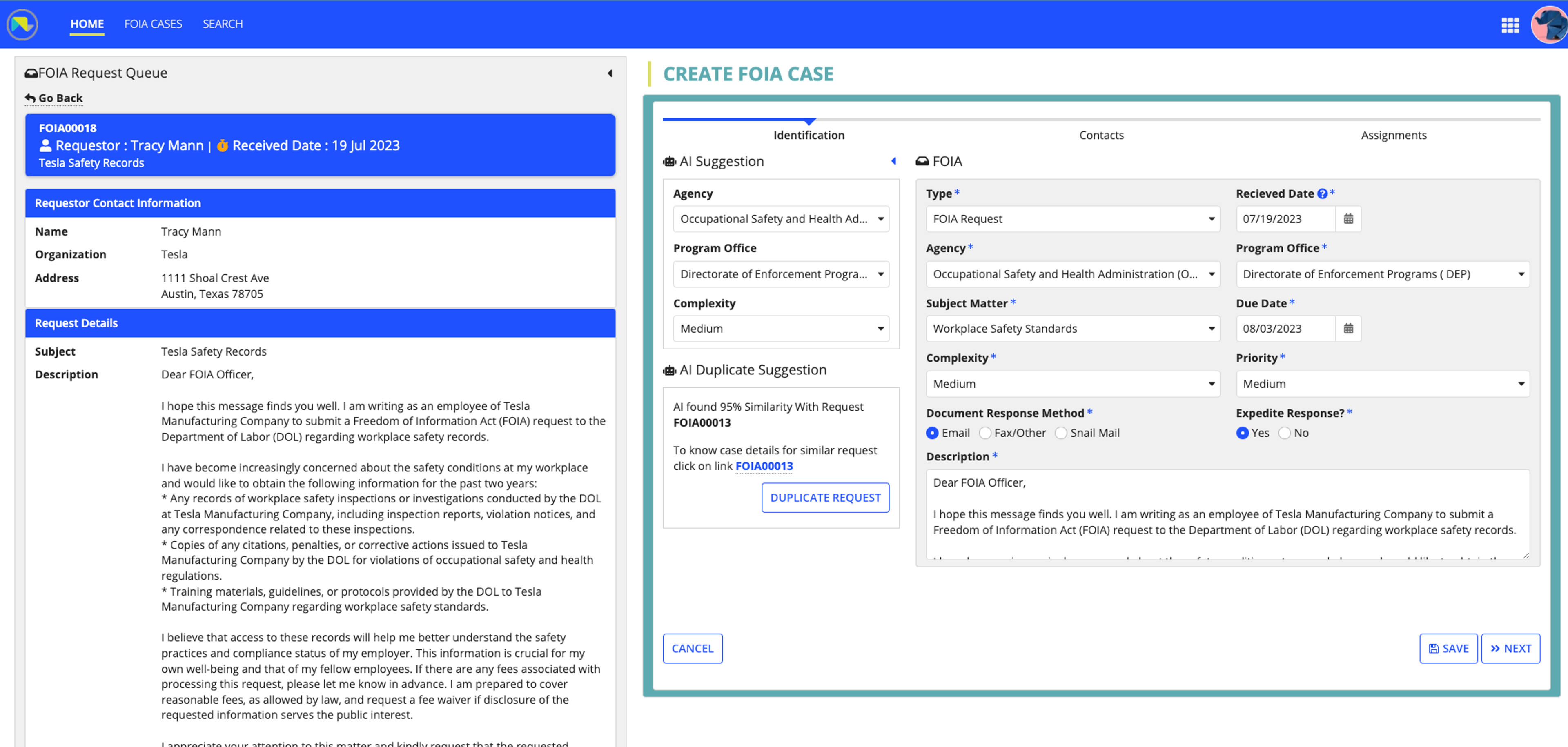 Open Government Workflow screenshot 2