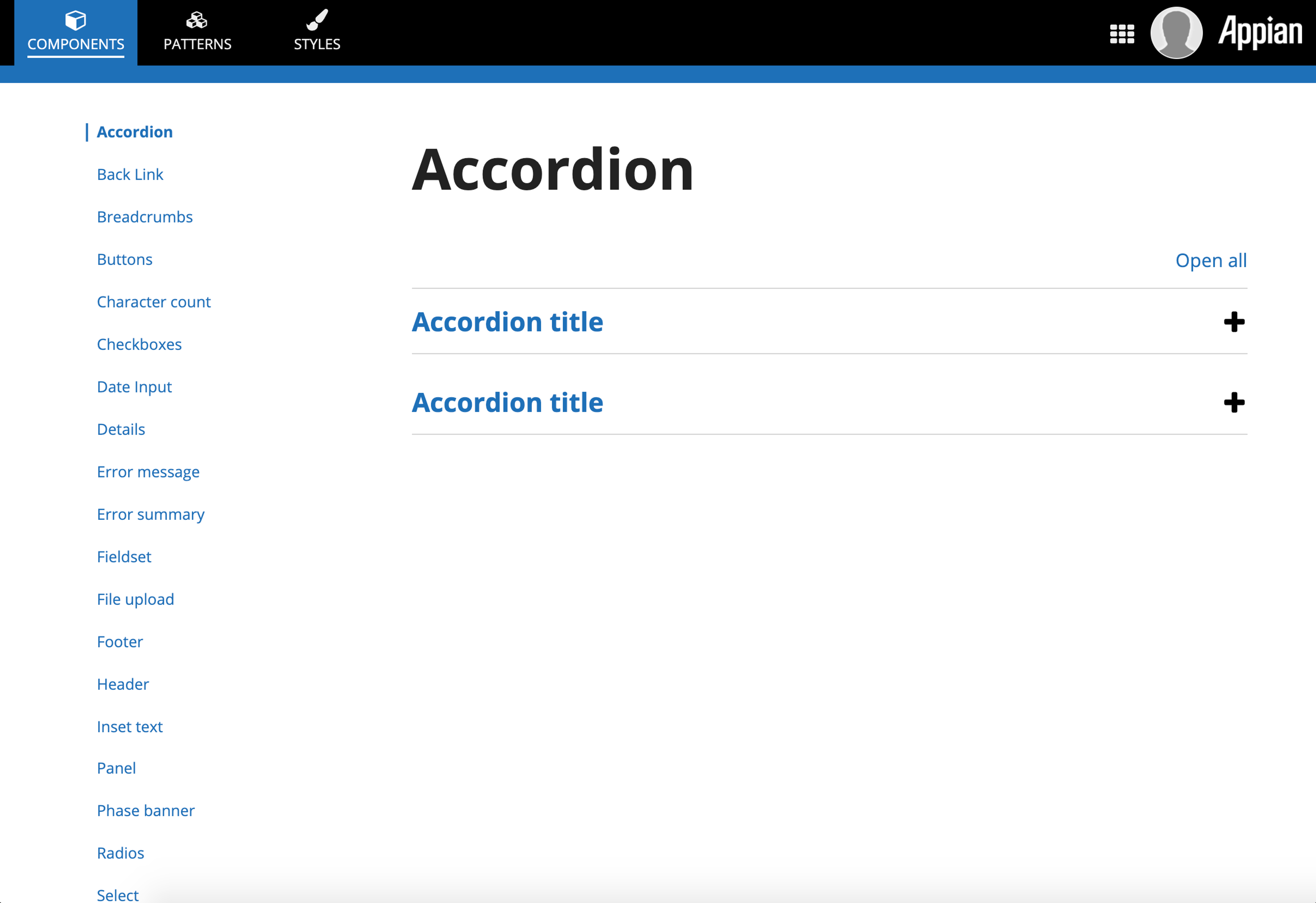 GOV.UK Design System screenshot 1