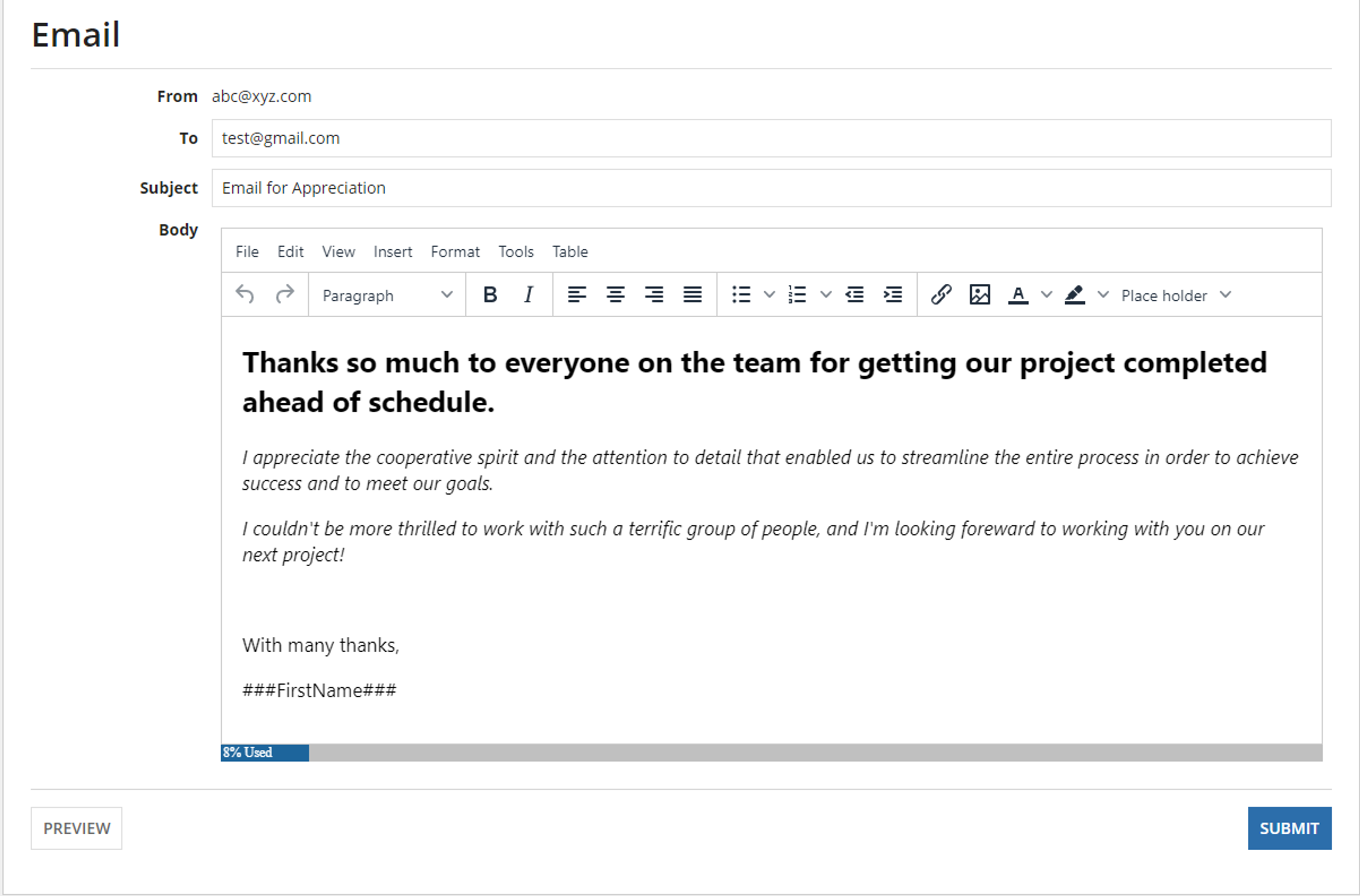 Advanced Rich Text Editor screenshot 2