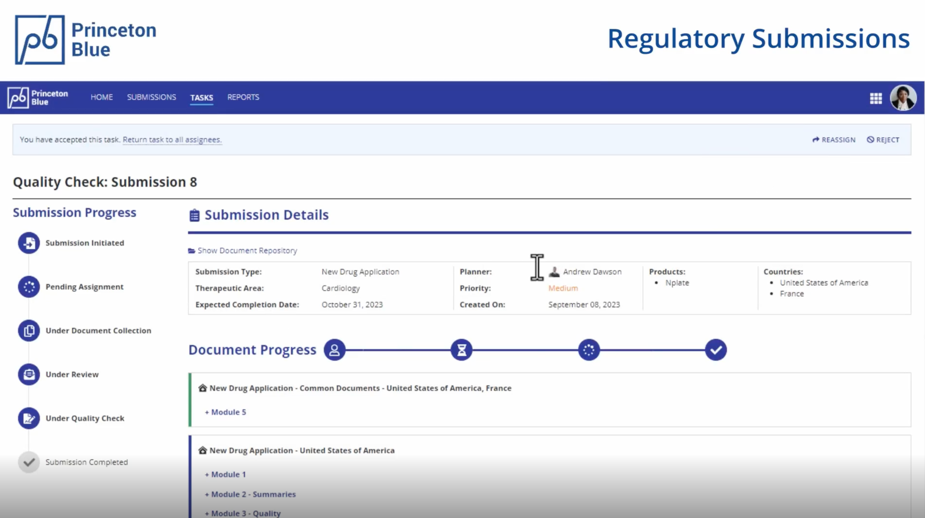 Regulatory Submissions screenshot 7
