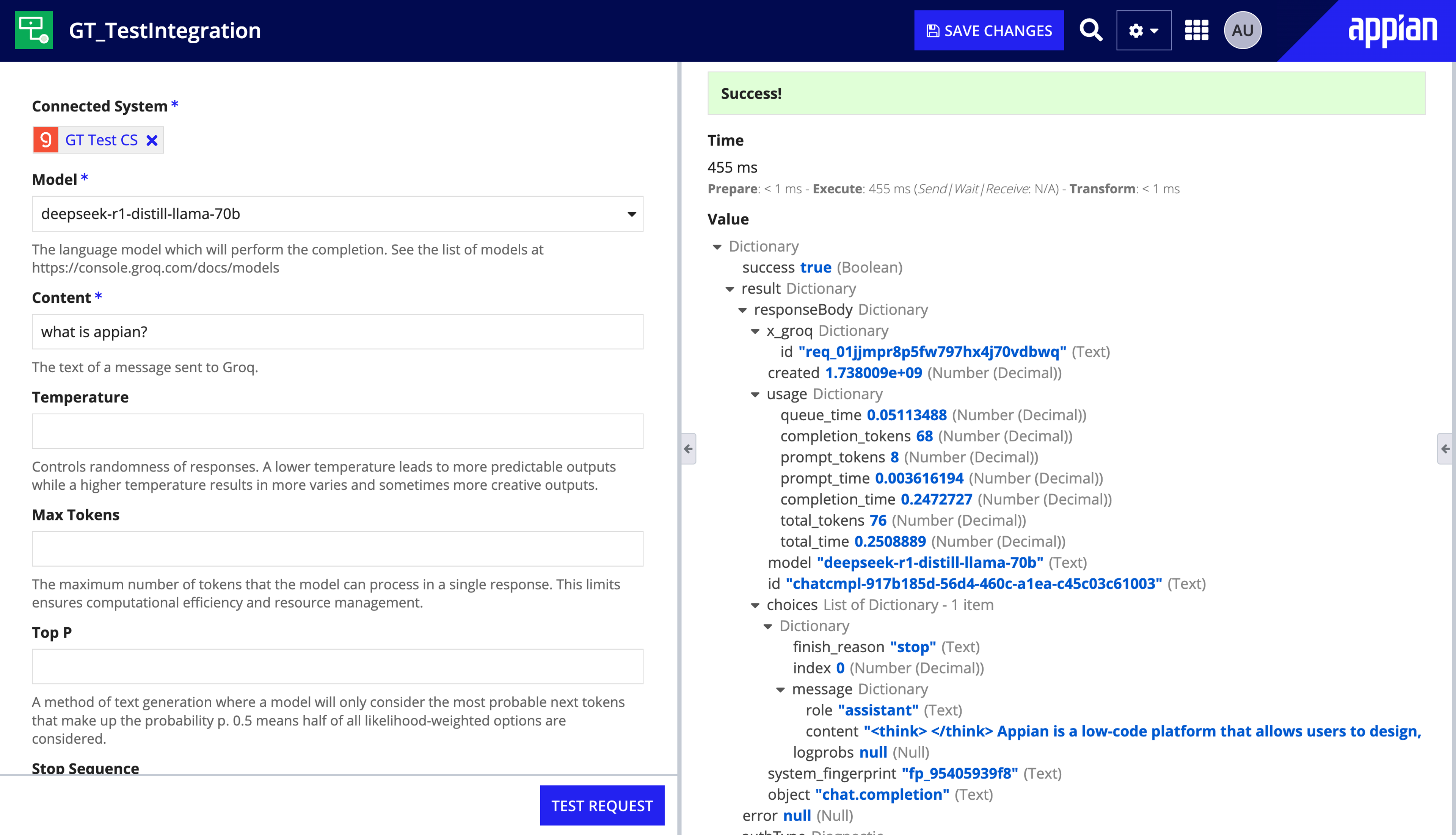 Appian Connected Systems - Groq screenshot 2