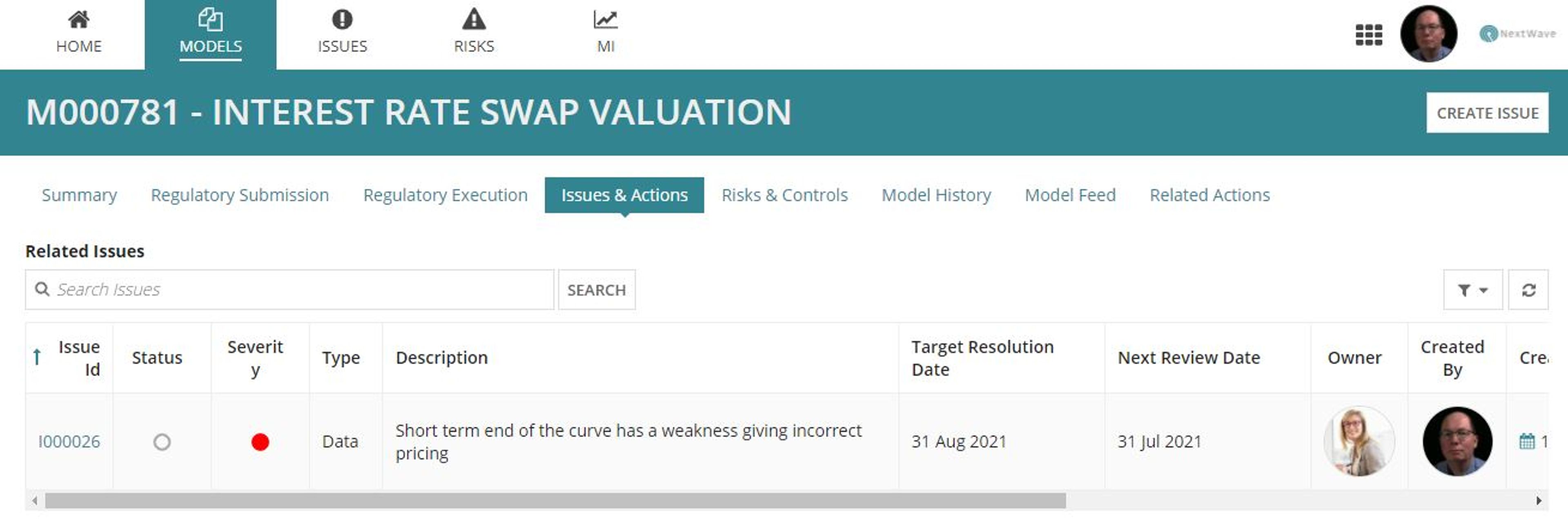 Model Risk Manager screenshot 2