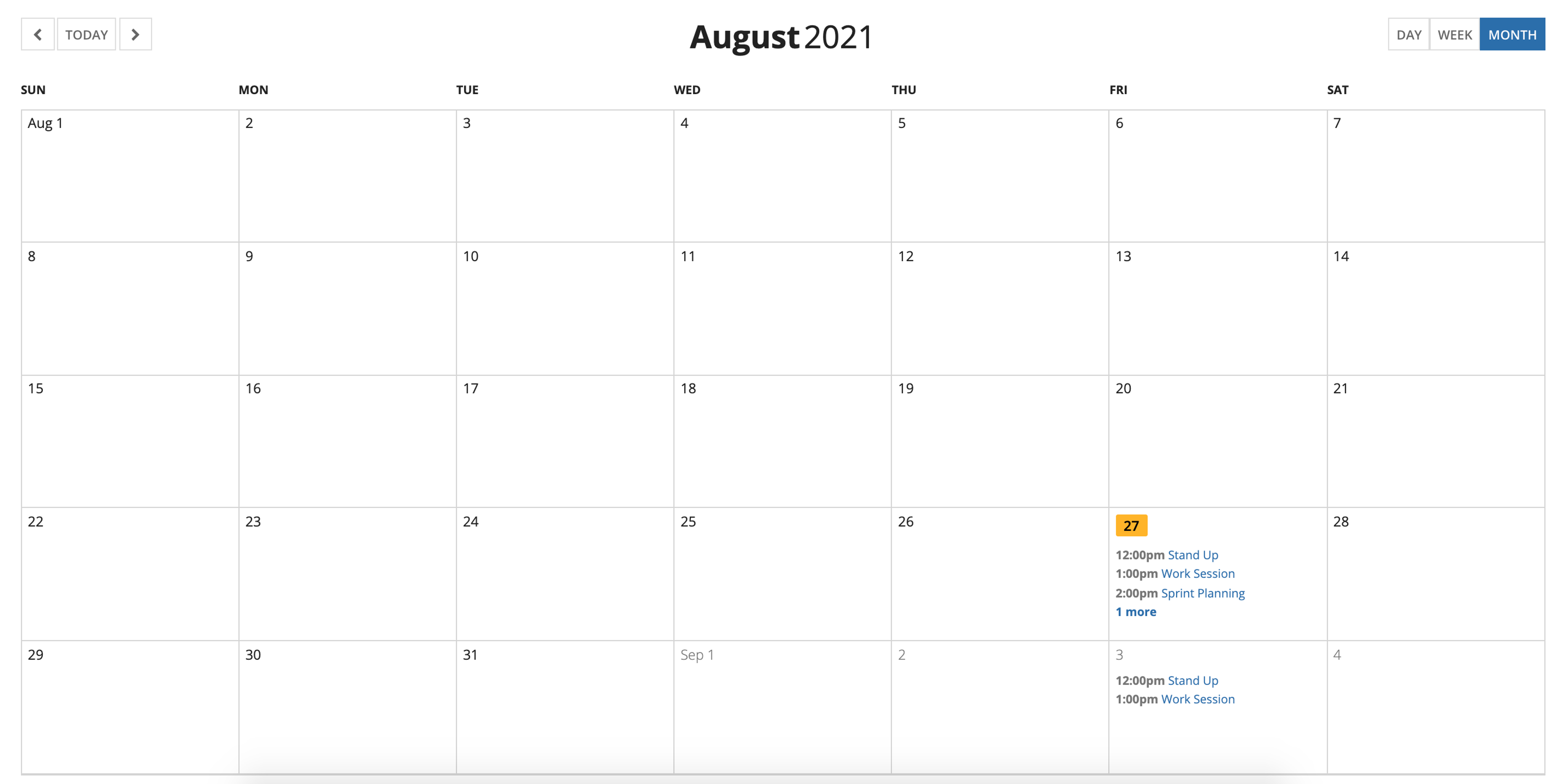 Calendar Template screenshot 6