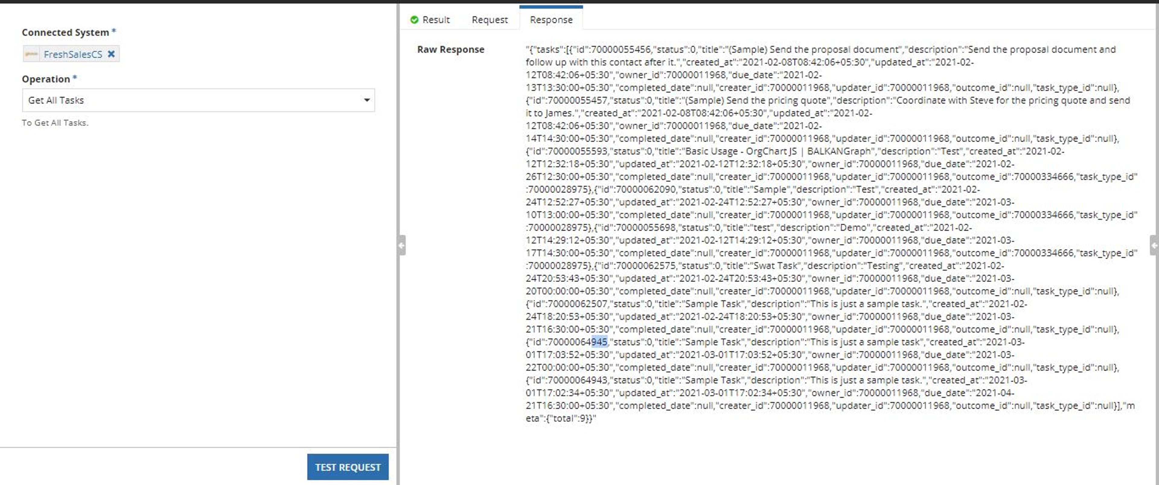 Freshworks CRM Connected System screenshot 2