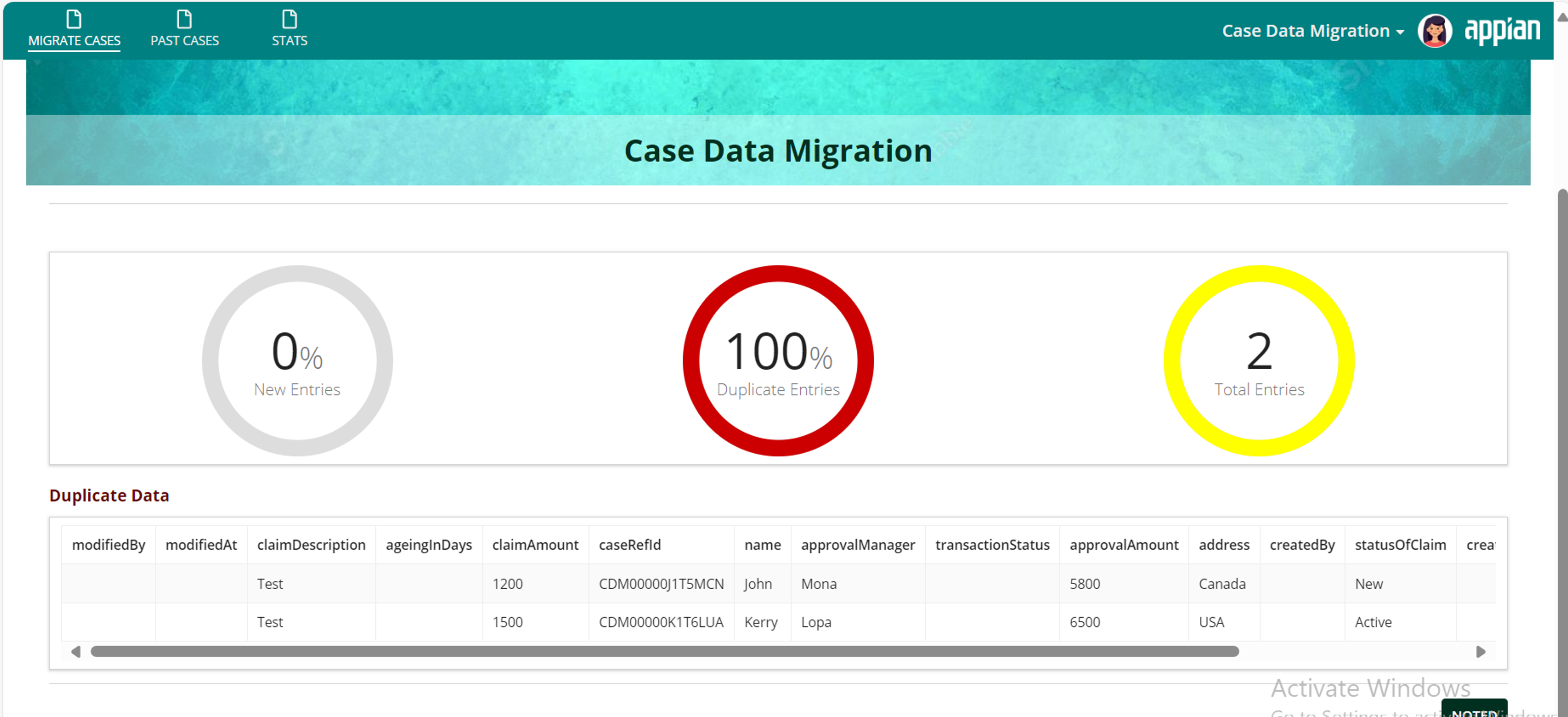 HCLTech-CaseDataMigration screenshot 3