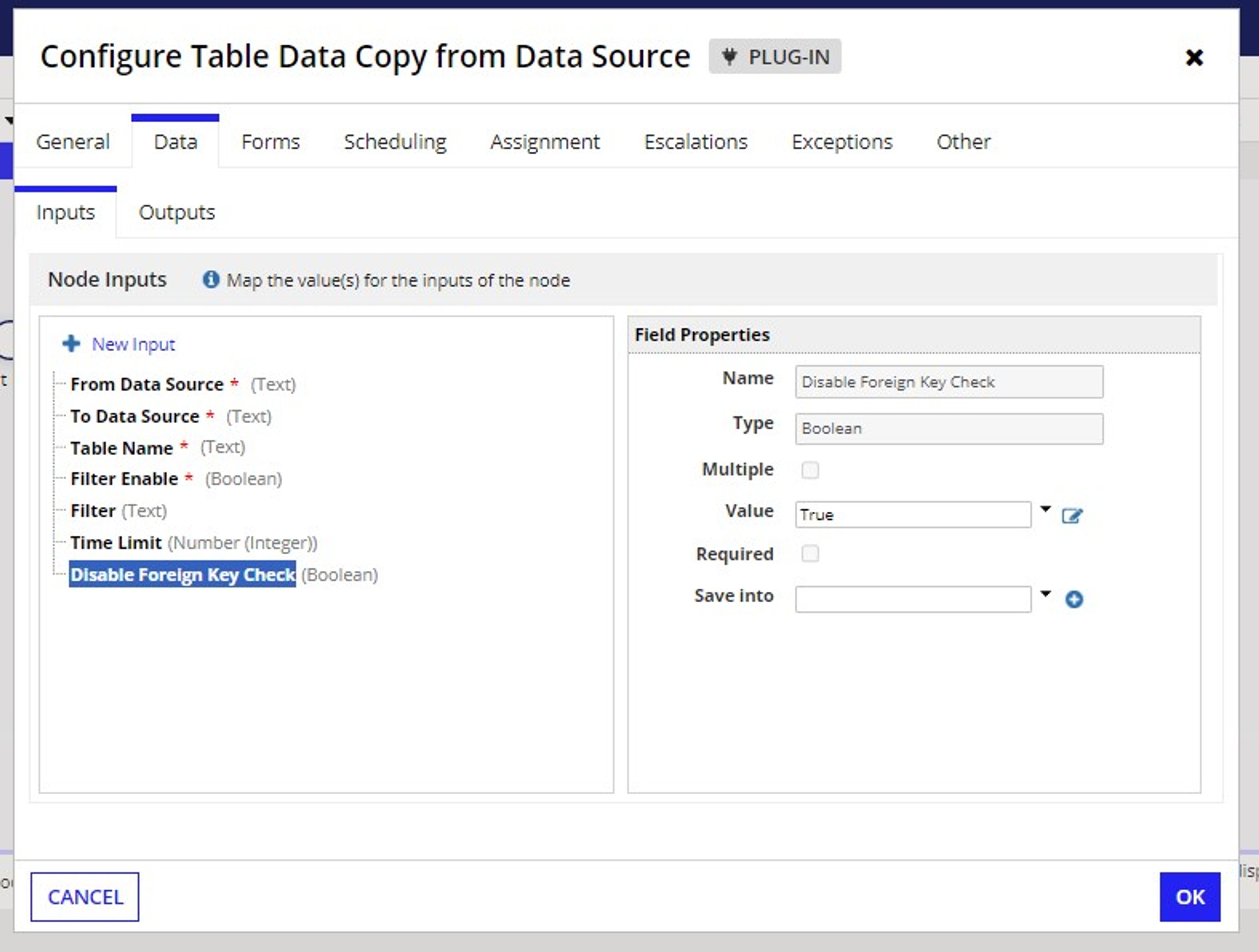 Copy Table Data from Data Source screenshot 1