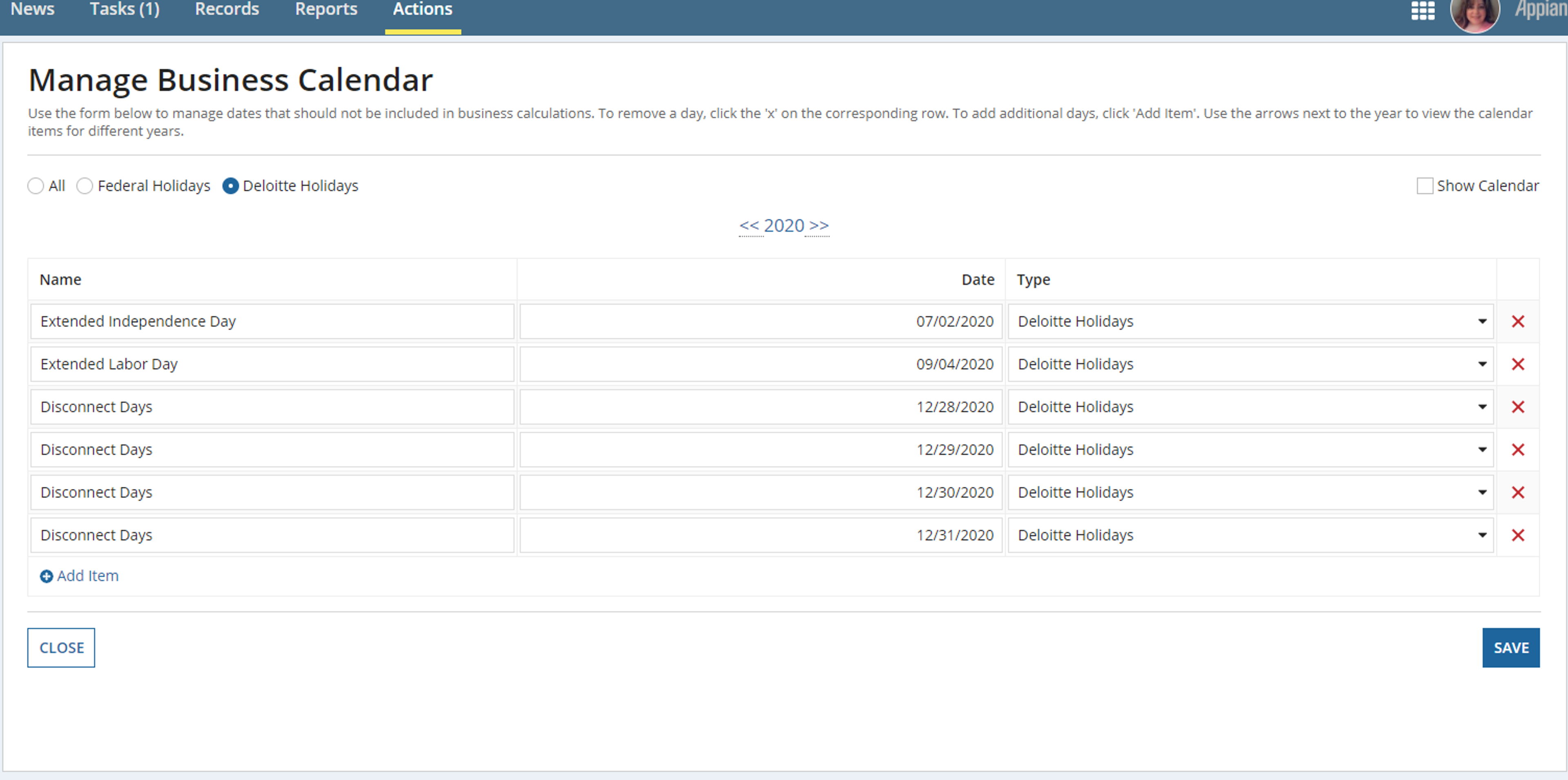 Business Calendar screenshot 2