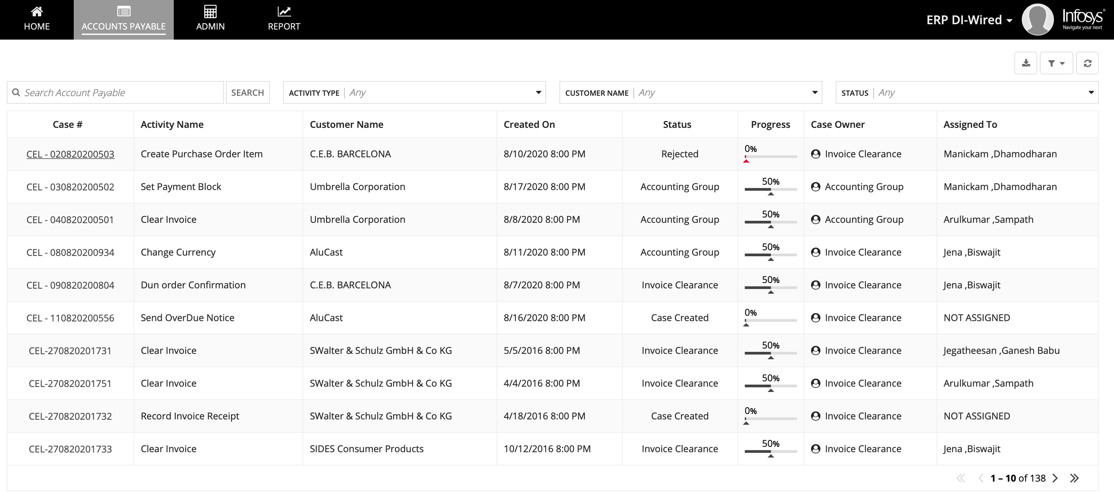 Infosys ERP Digital Intelligence (DI) Wired Solution screenshot 3