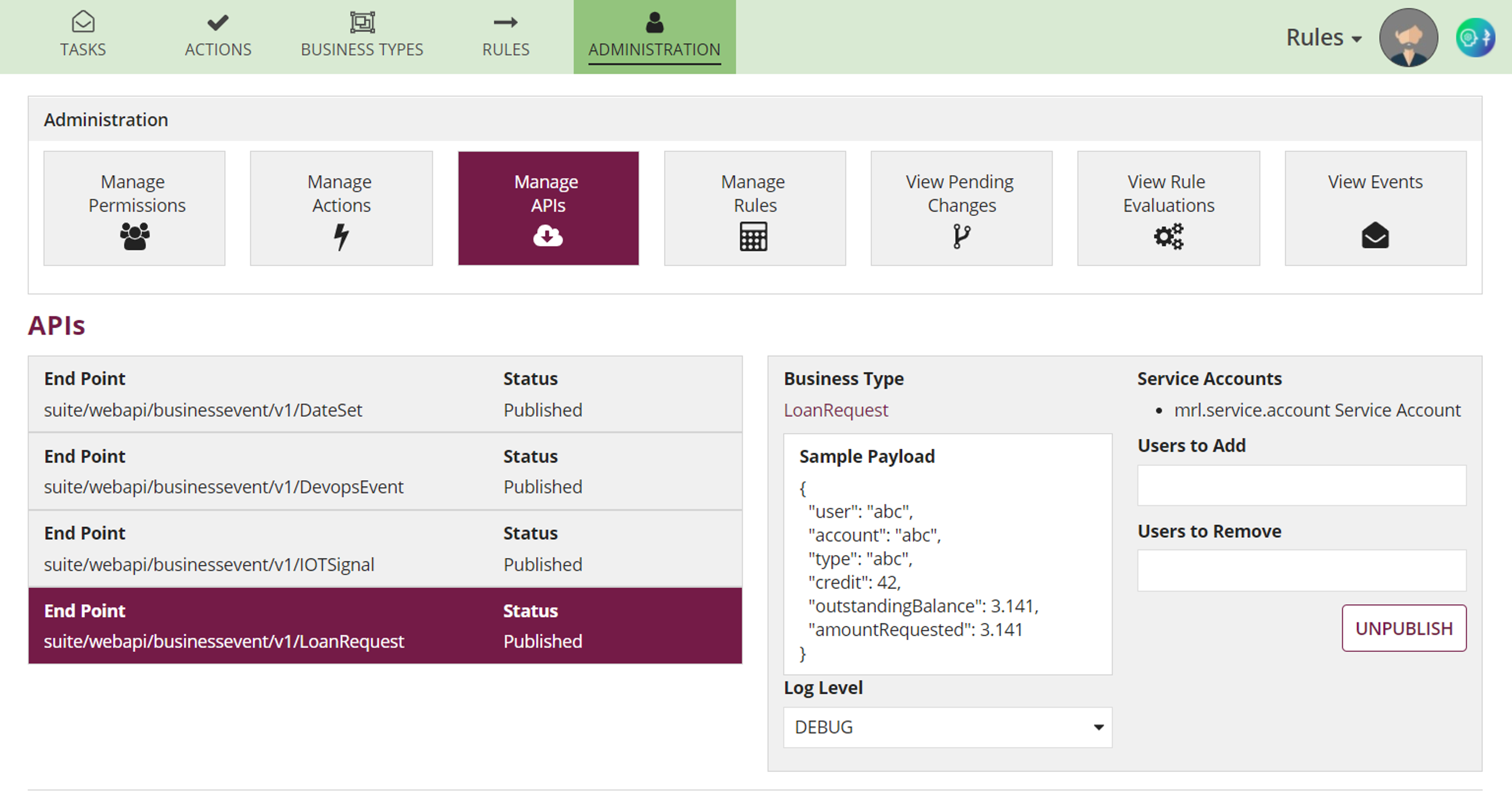 Enterprise Event Engine screenshot 3