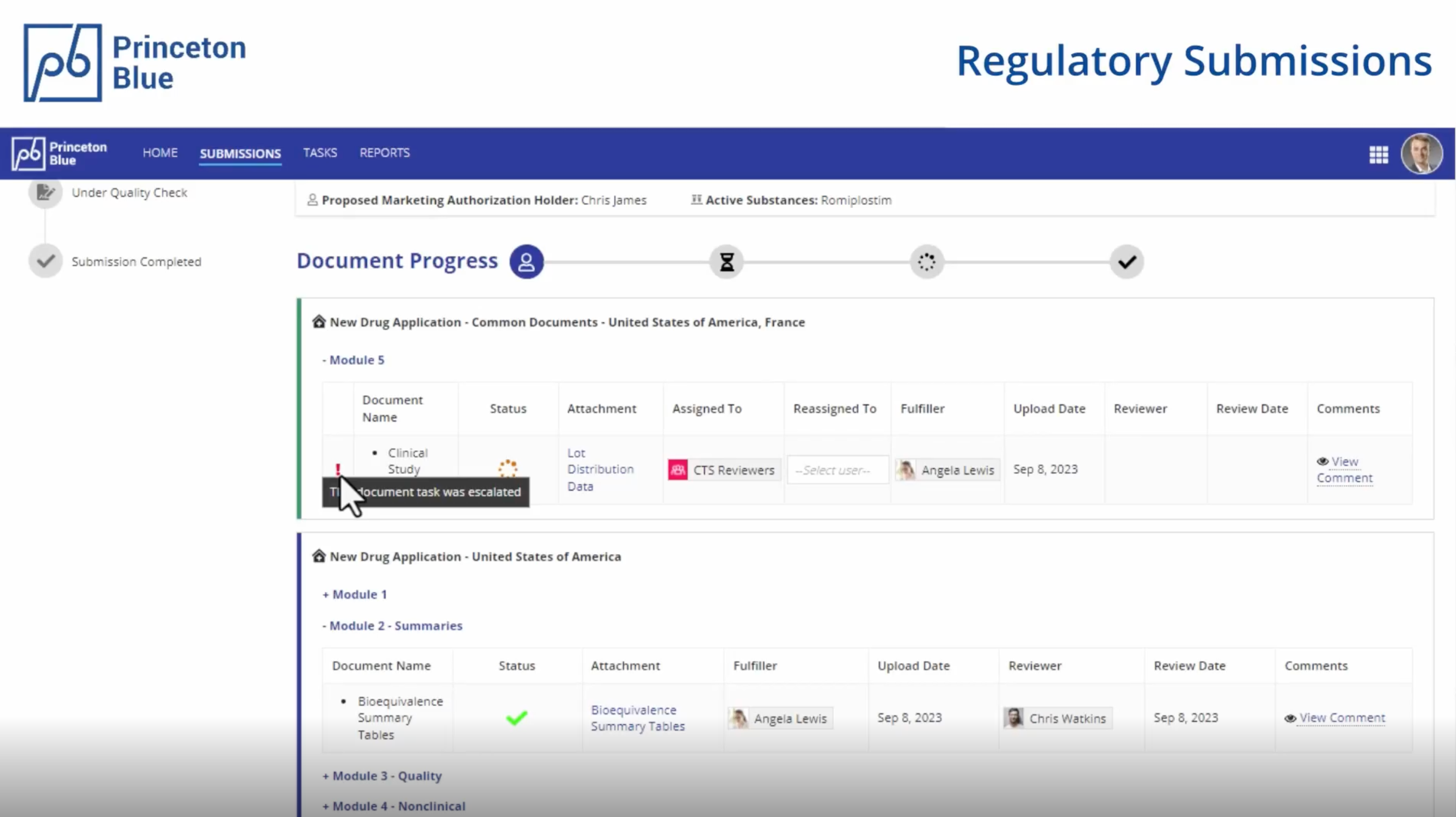 Regulatory Submissions screenshot 10