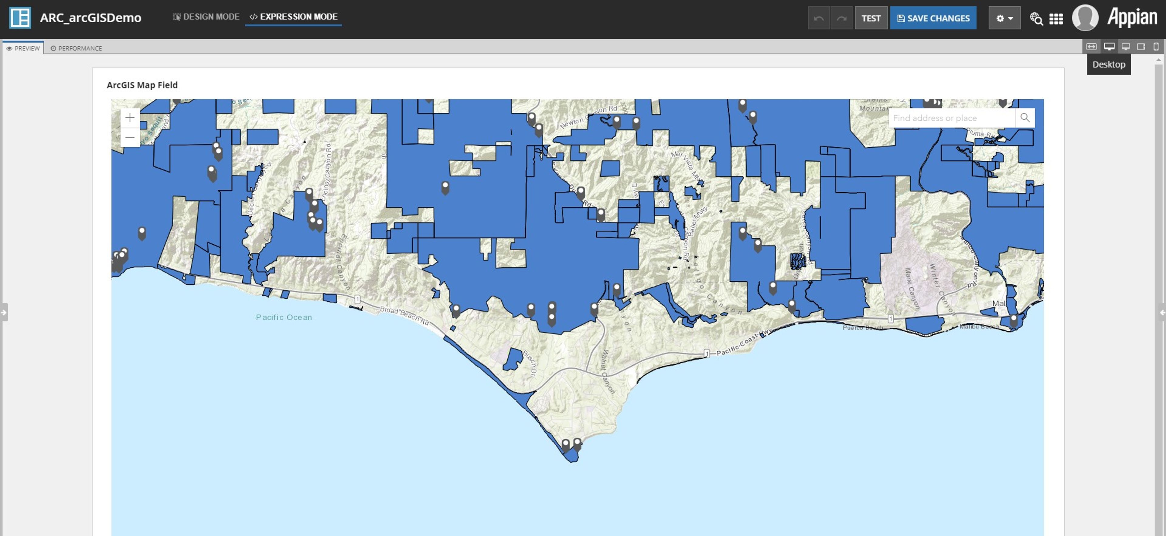ArcGIS Map Integration screenshot 1