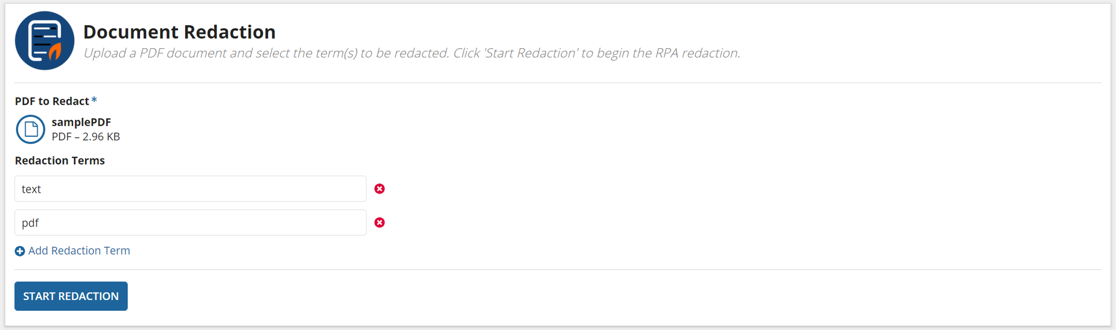 Document Redaction Component screenshot 3