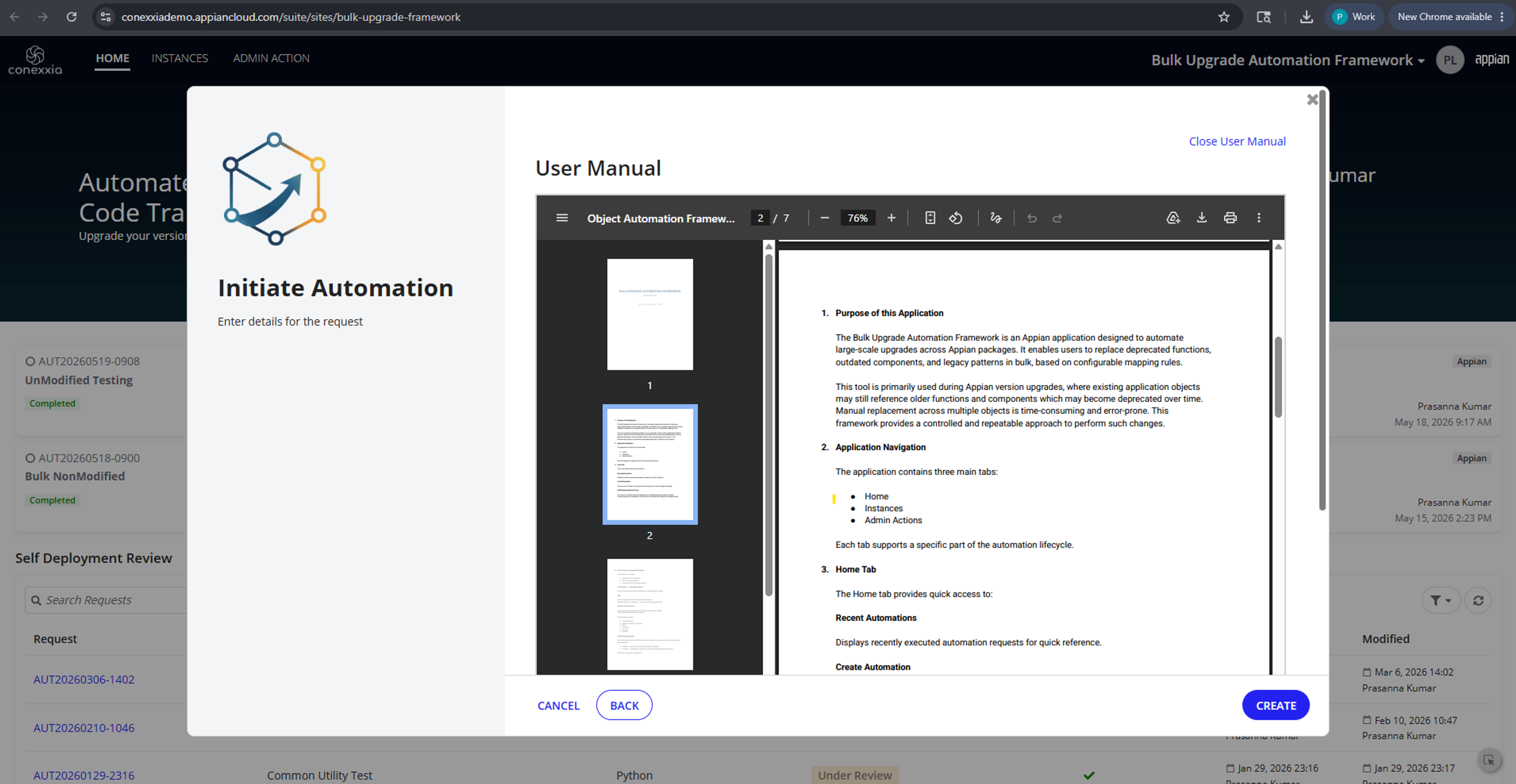 Bulk Upgrade Automation Framework screenshot 3