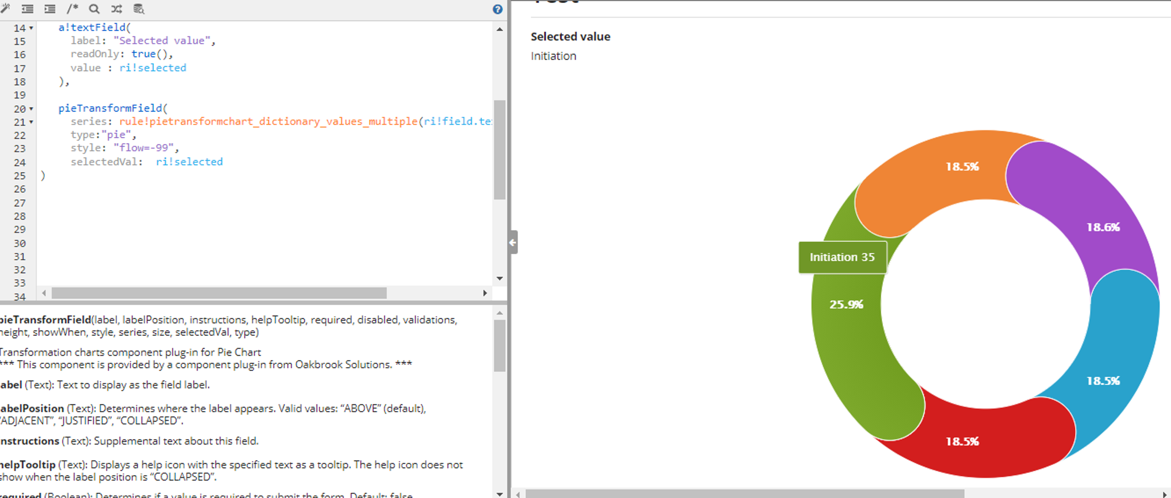 Pie Transformation Chart screenshot 4