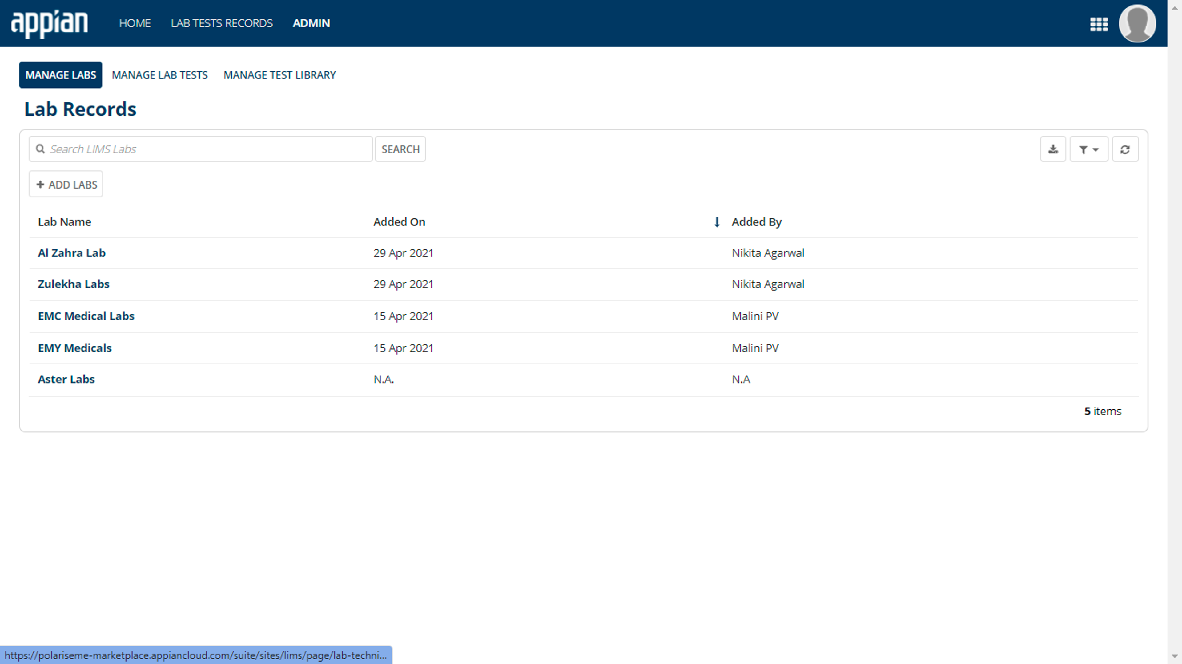 Laboratory Information Management System (LIMS) screenshot 3
