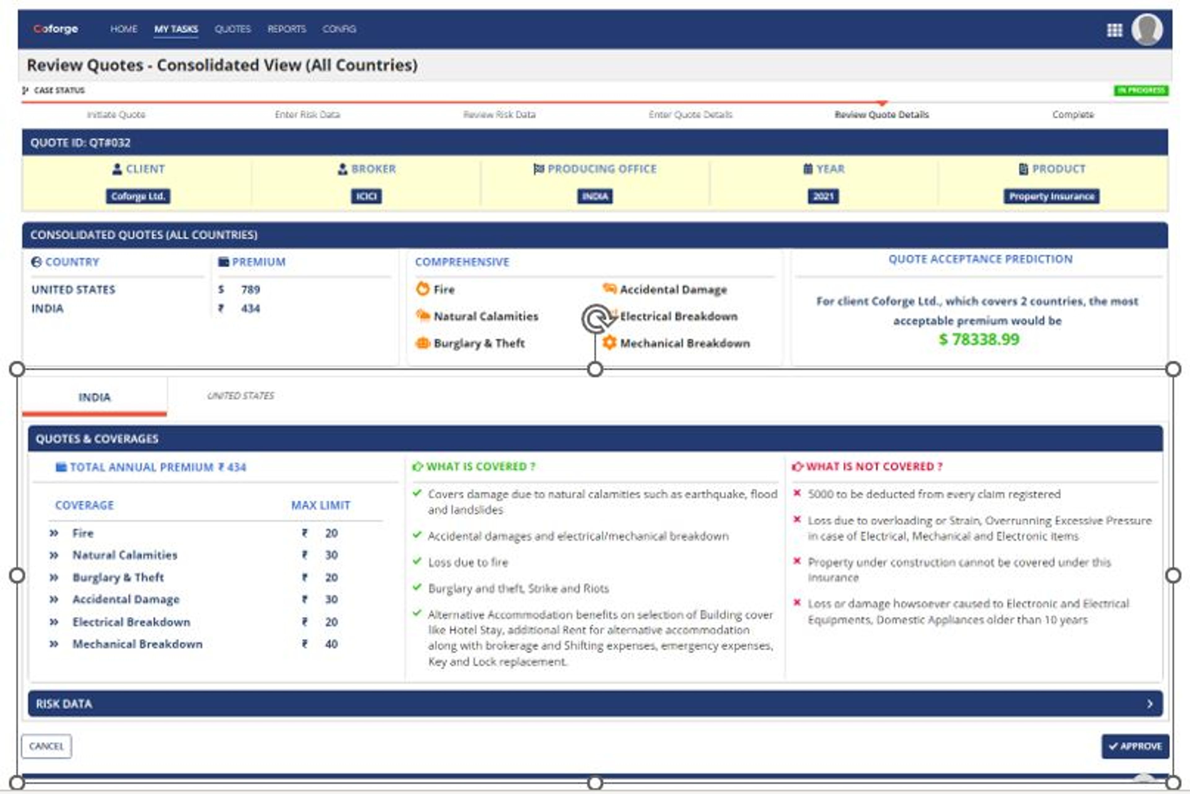 Multi Country Controlled Master Program Insurance Solution screenshot 8