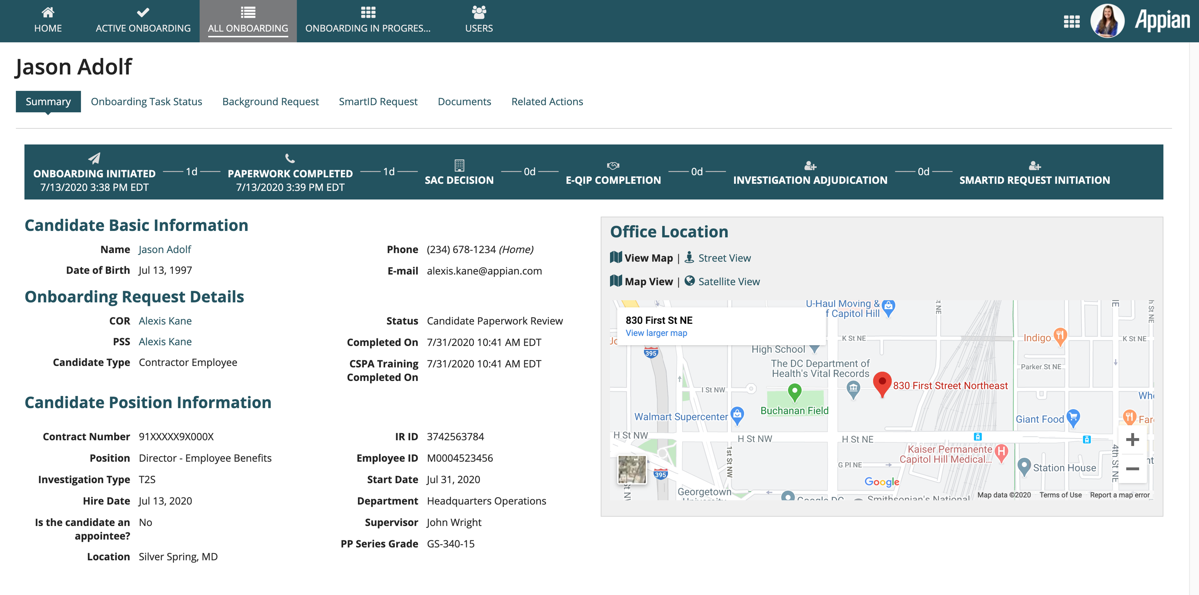Personnel Security and Onboarding screenshot 2