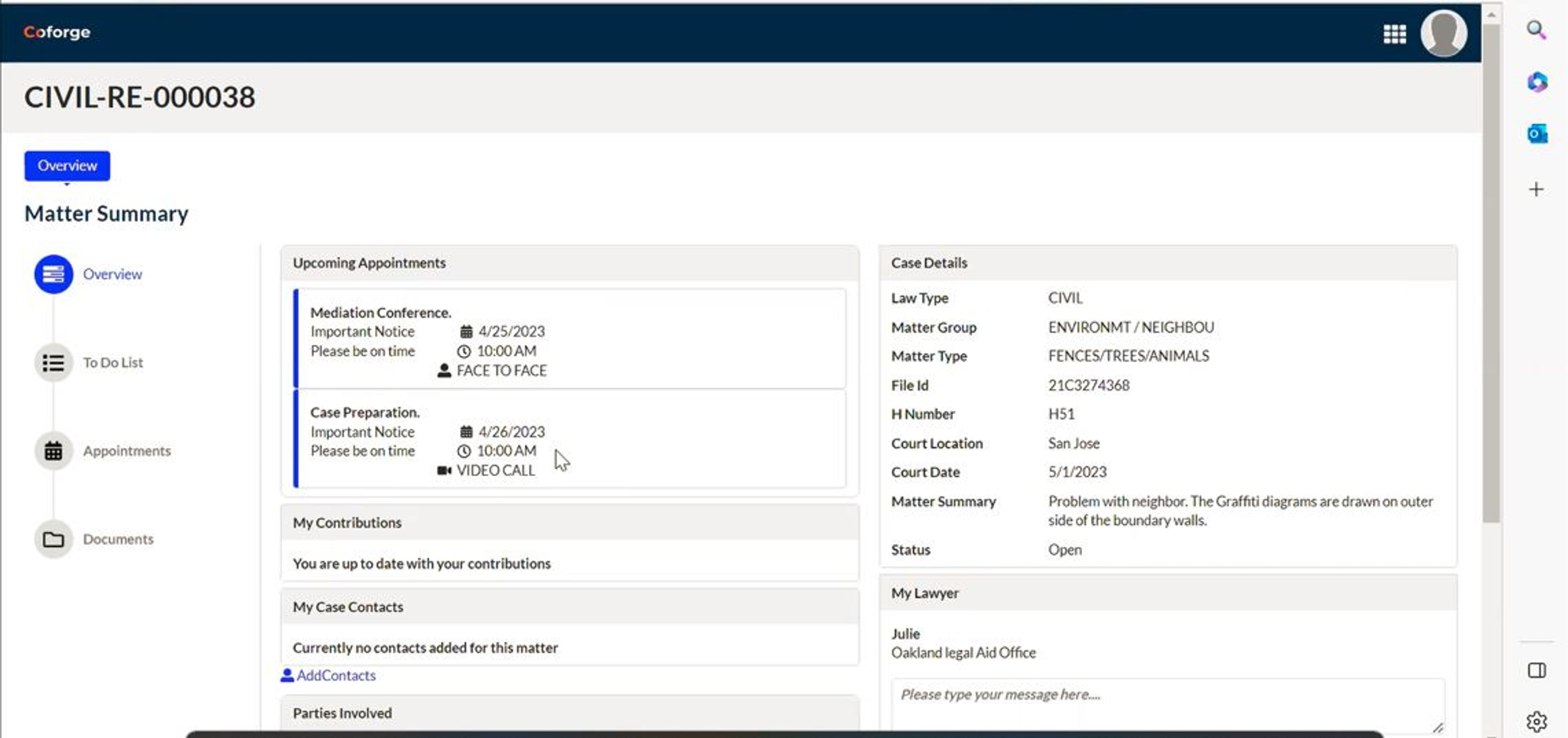 Legal Aid and Case Management Solution screenshot 3
