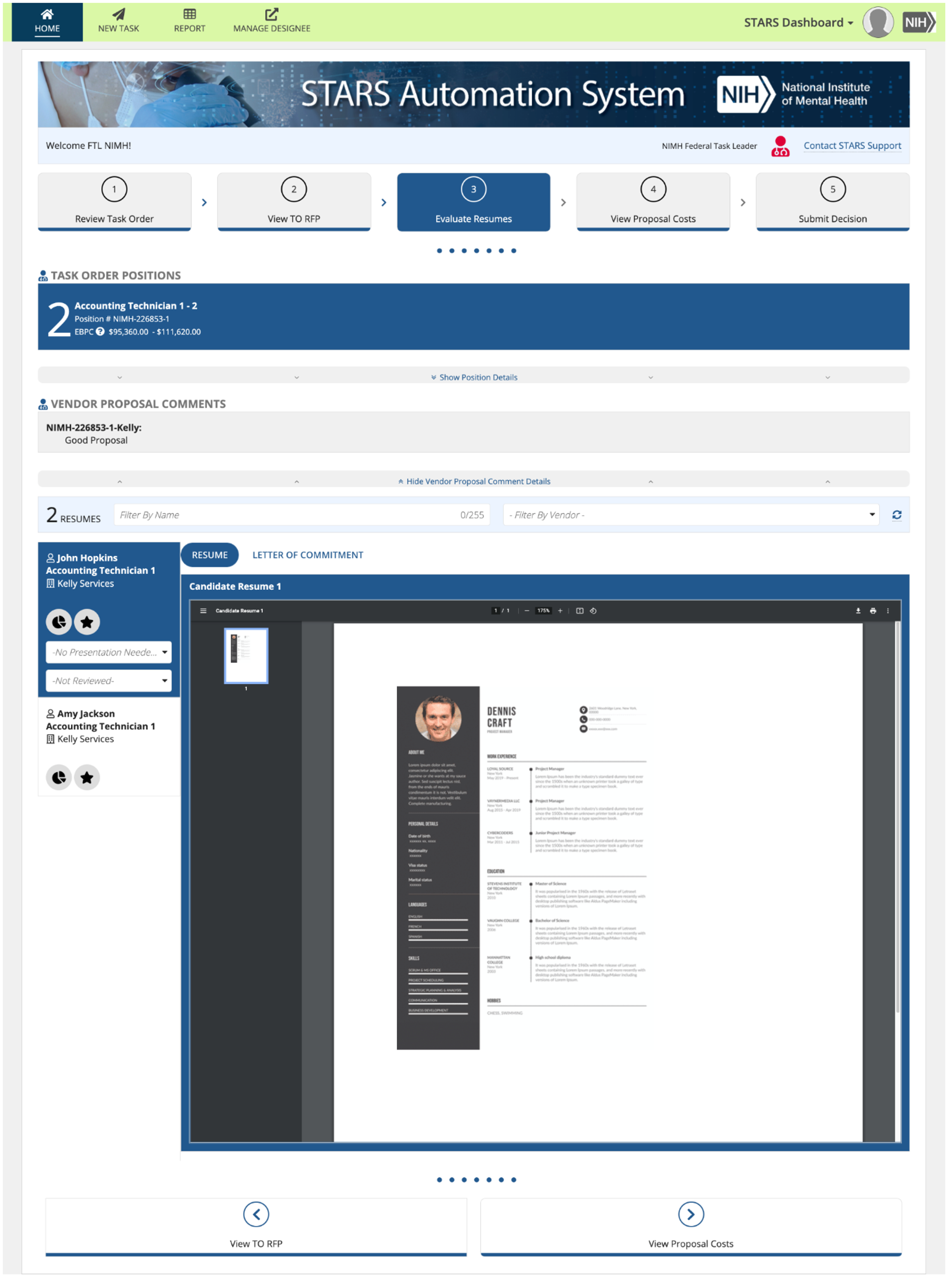 Contracts and Task Order Management System screenshot 5