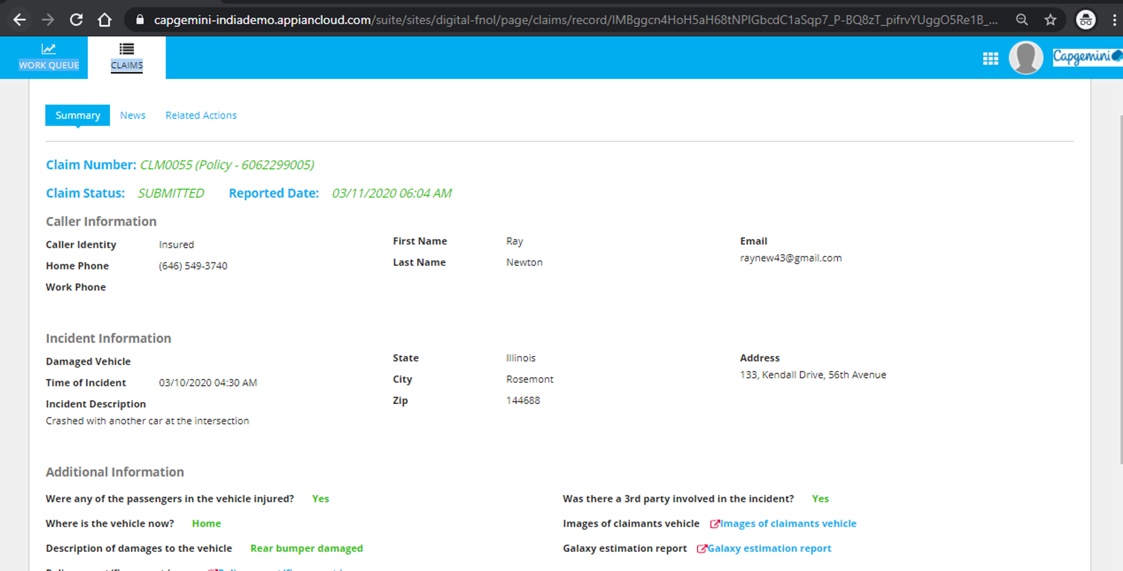 Digital FNOL Utility screenshot 4
